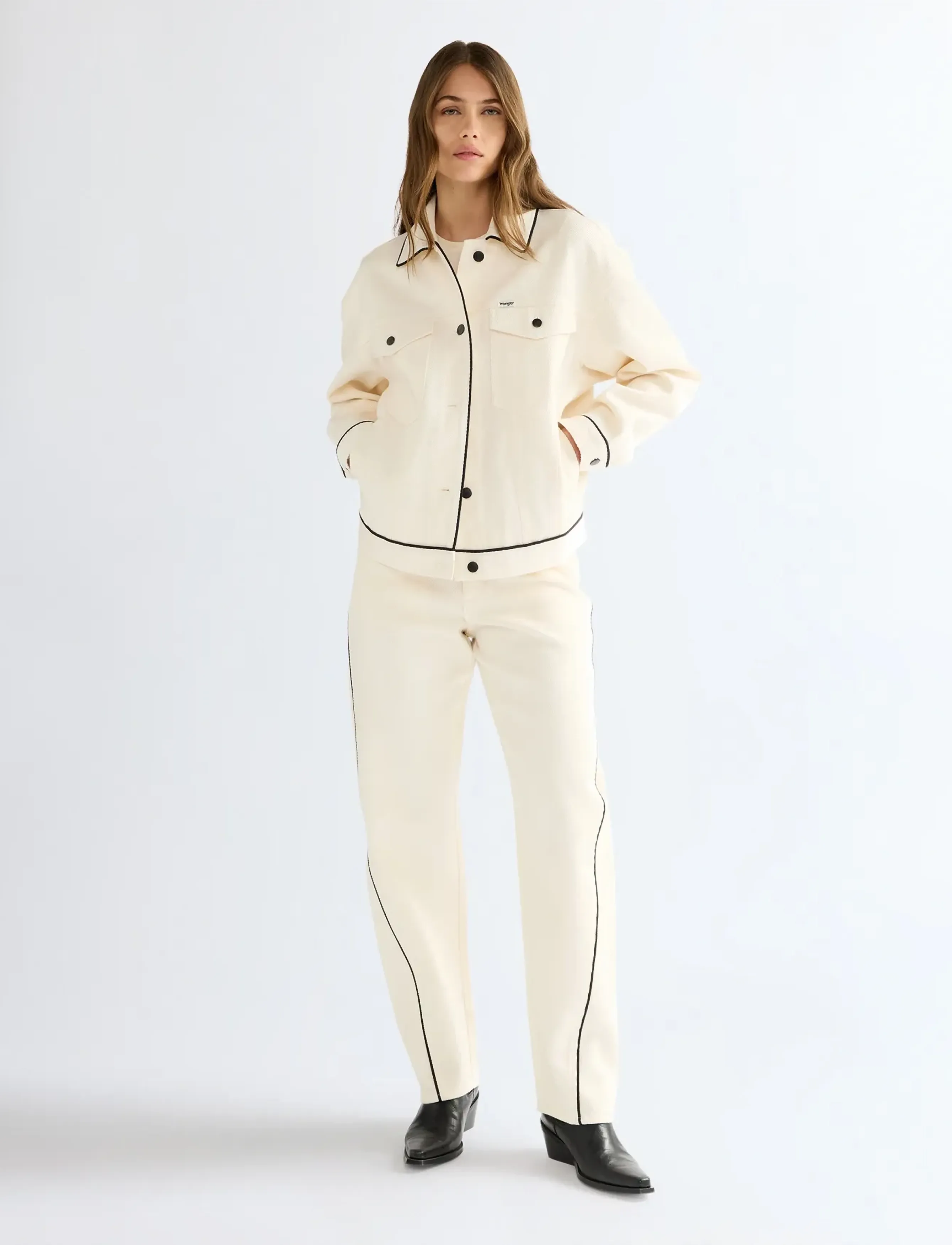 Wrangler - COWGIRL JACKET - vårjackor - egret - 3
