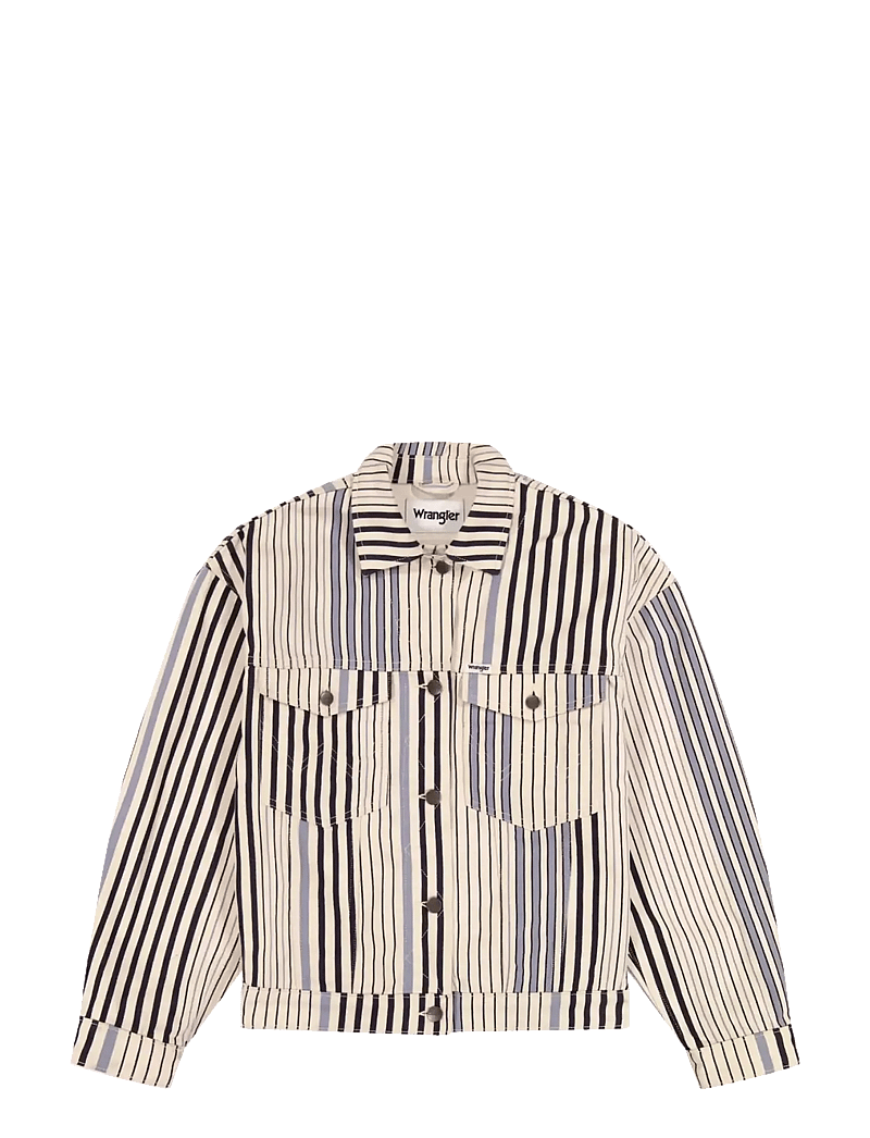 Wrangler - COWGIRL JACKET - frühlingsjacken - multi blue stripe - 1
