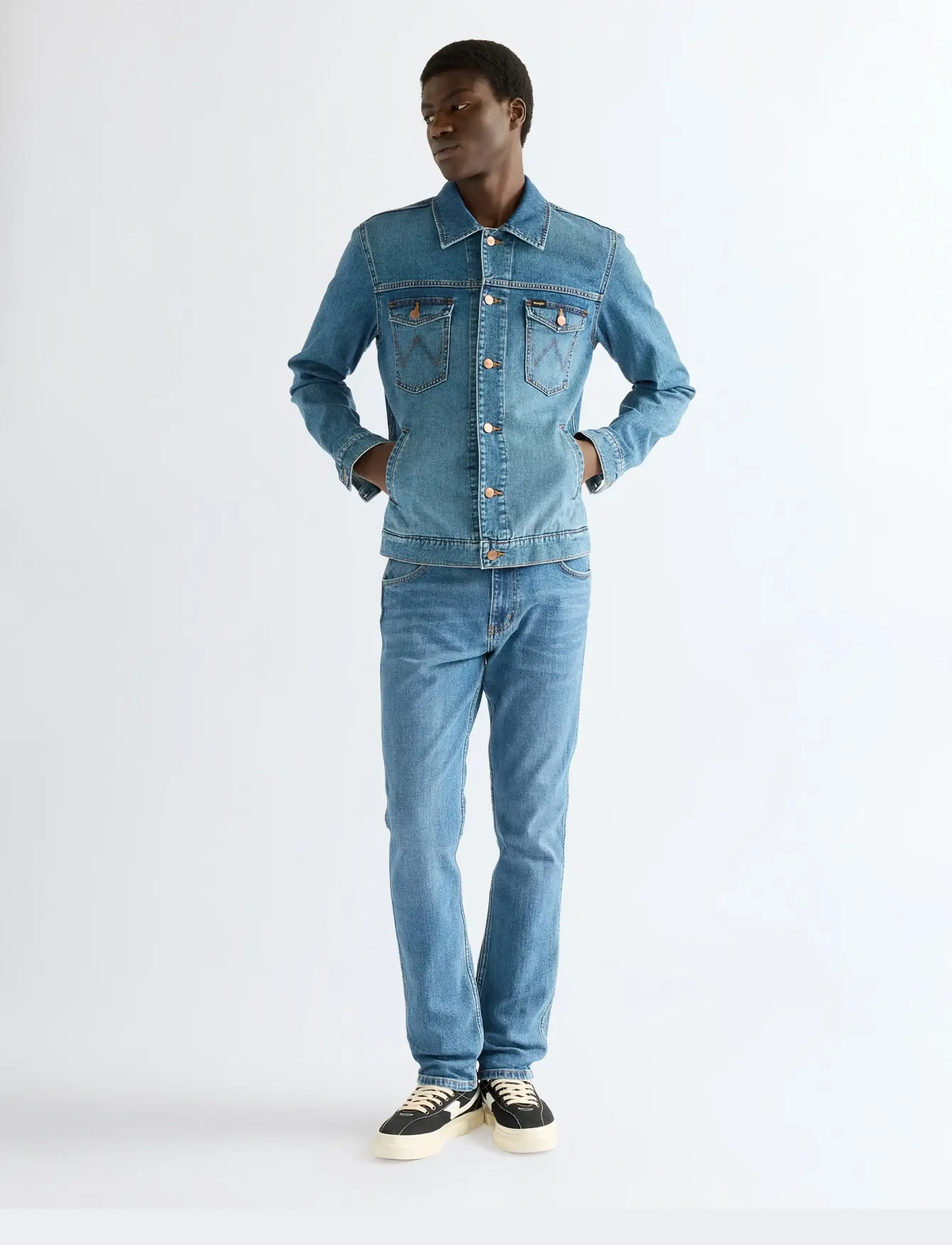 Wrangler - DENIM JACKET - teksatagid - halo - 3