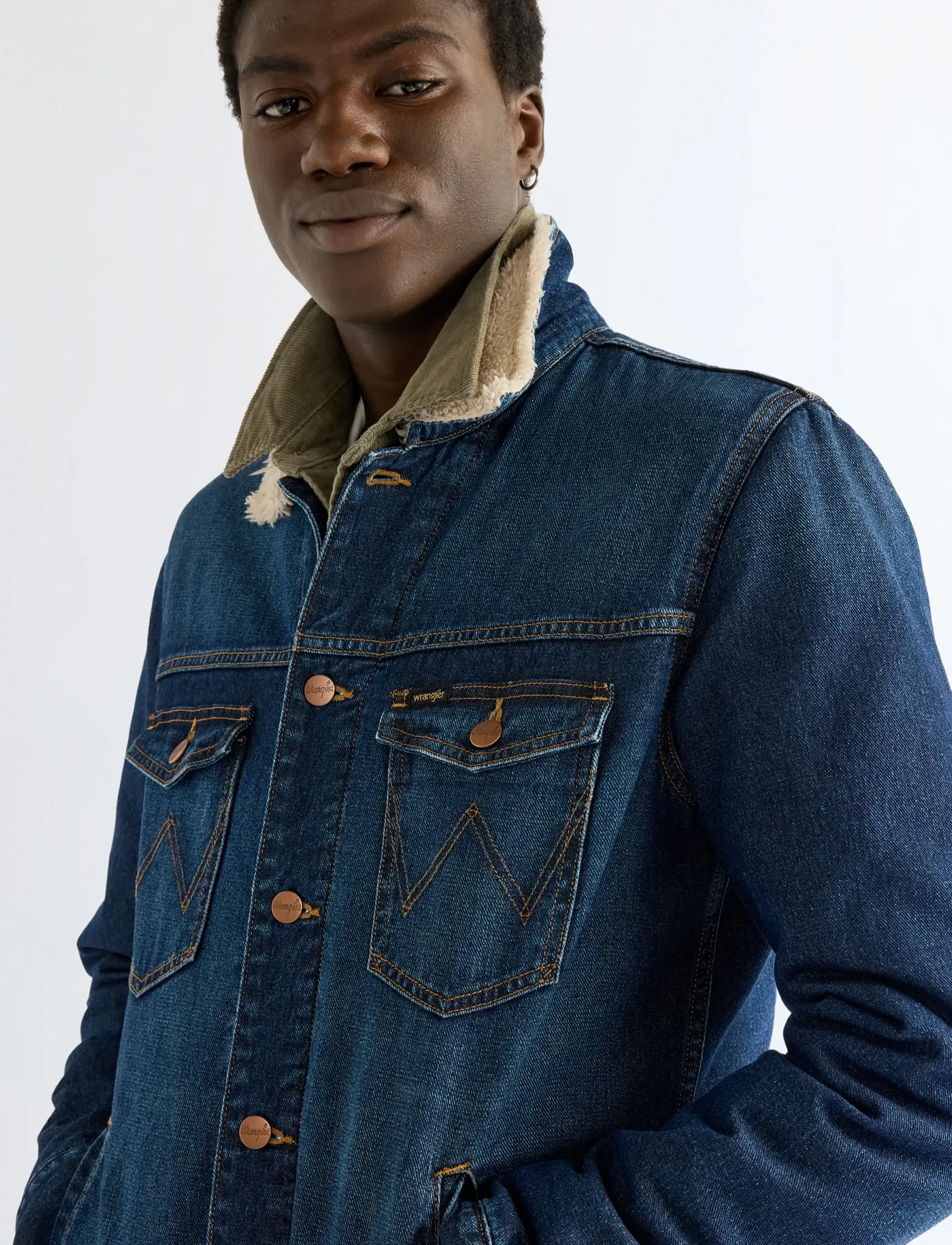 Wrangler - SHERPA DENIM JACKET - jeansjacken - stellar - 5