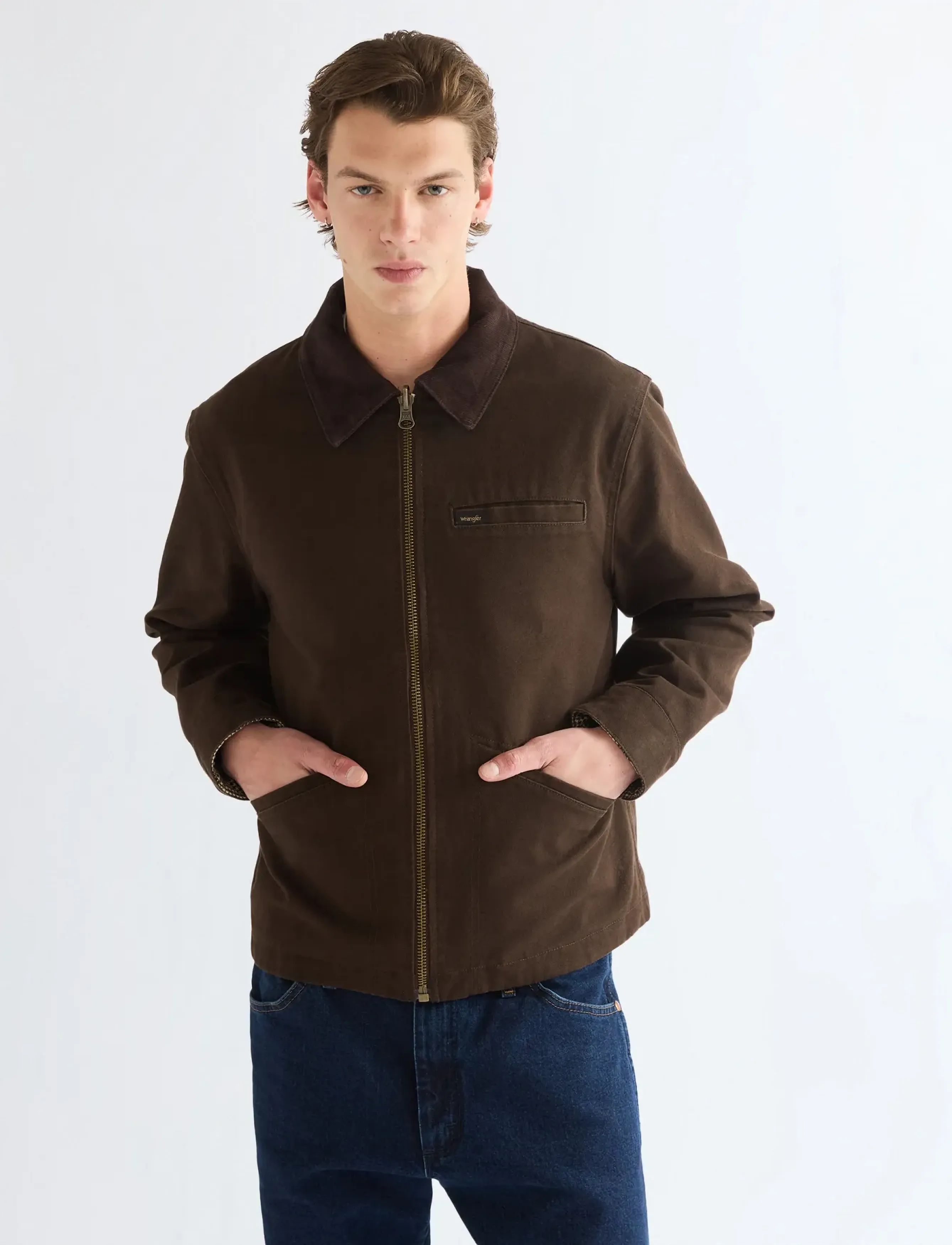 Wrangler UTILITY JACKET - Kleidung - CHOCOLATE TORTE / brown