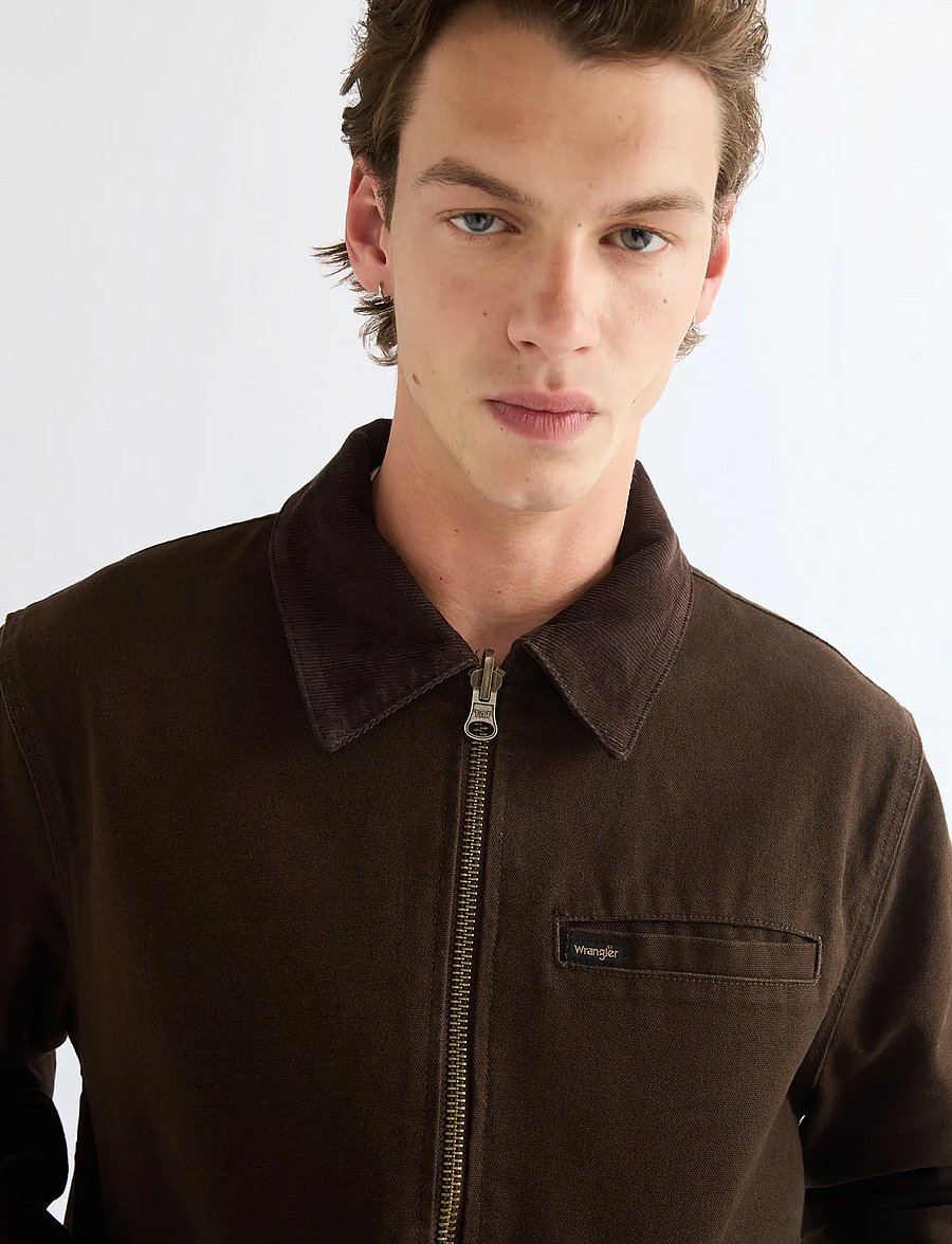 Wrangler - UTILITY JACKET - chocolate torte - 5