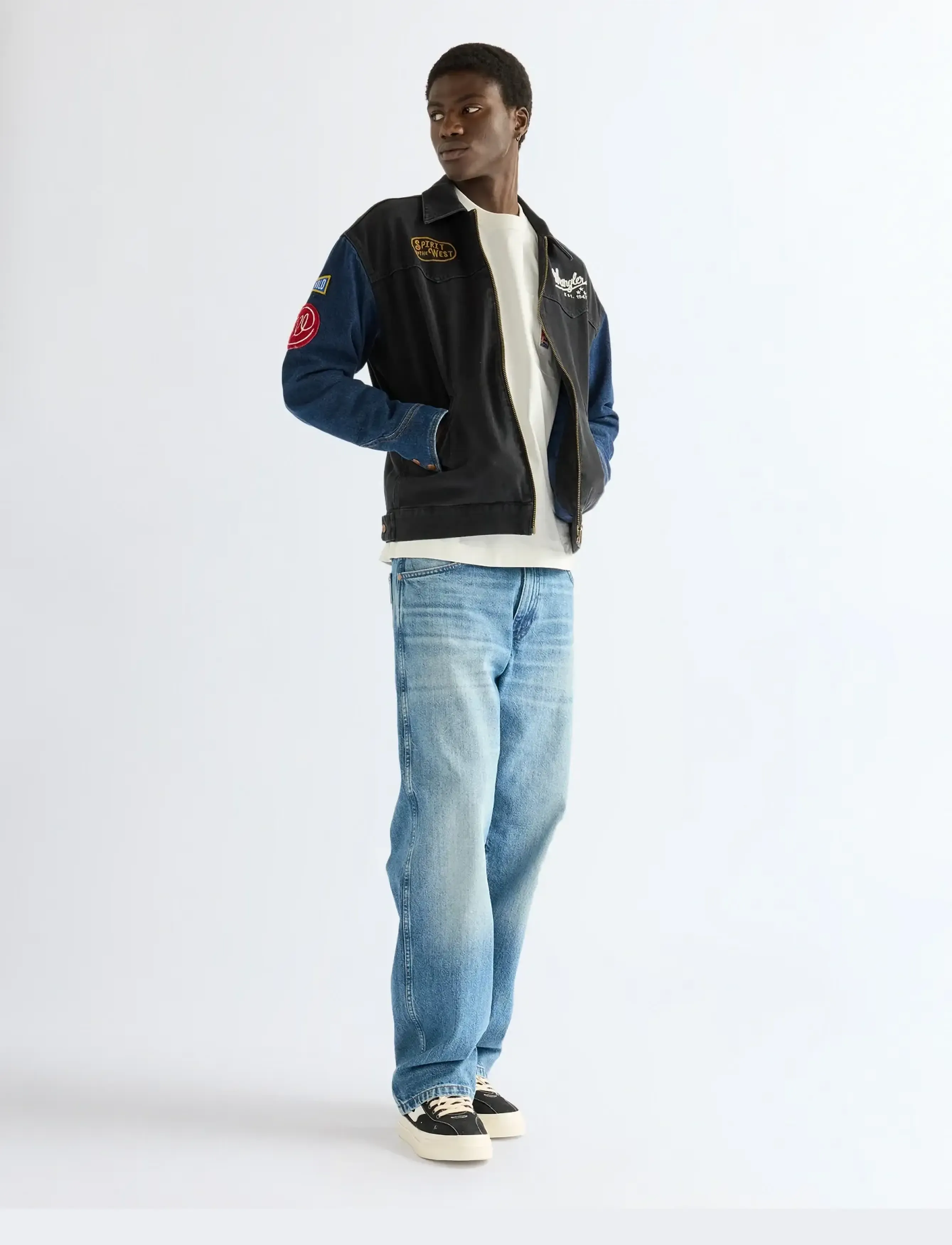 Wrangler - TRAILRIDER JACKET - voodrita teksatagid - morning wash - 3