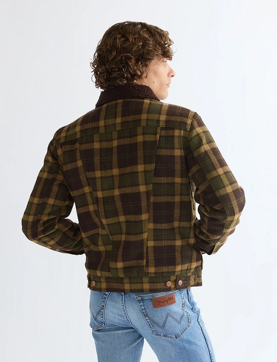 Wrangler - WOOL TRUCKER - joped - olive - 4