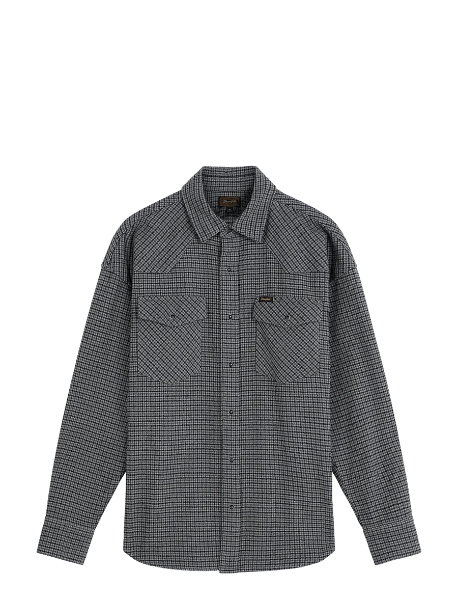 Wrangler - WESTERN SHIRT - black heather - 1