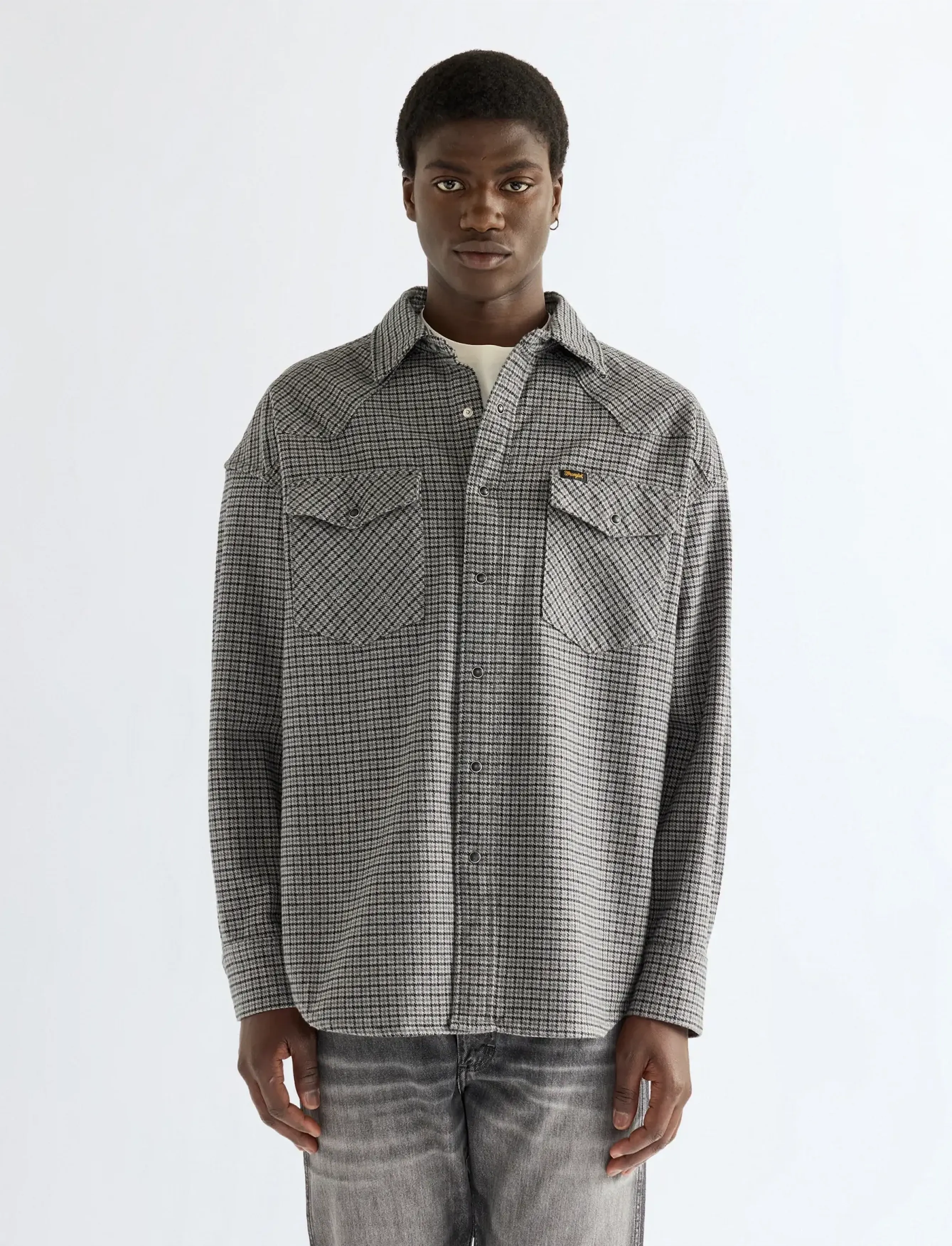 Wrangler WESTERN SHIRT - Alles anzeigen - BLACK HEATHER / grey