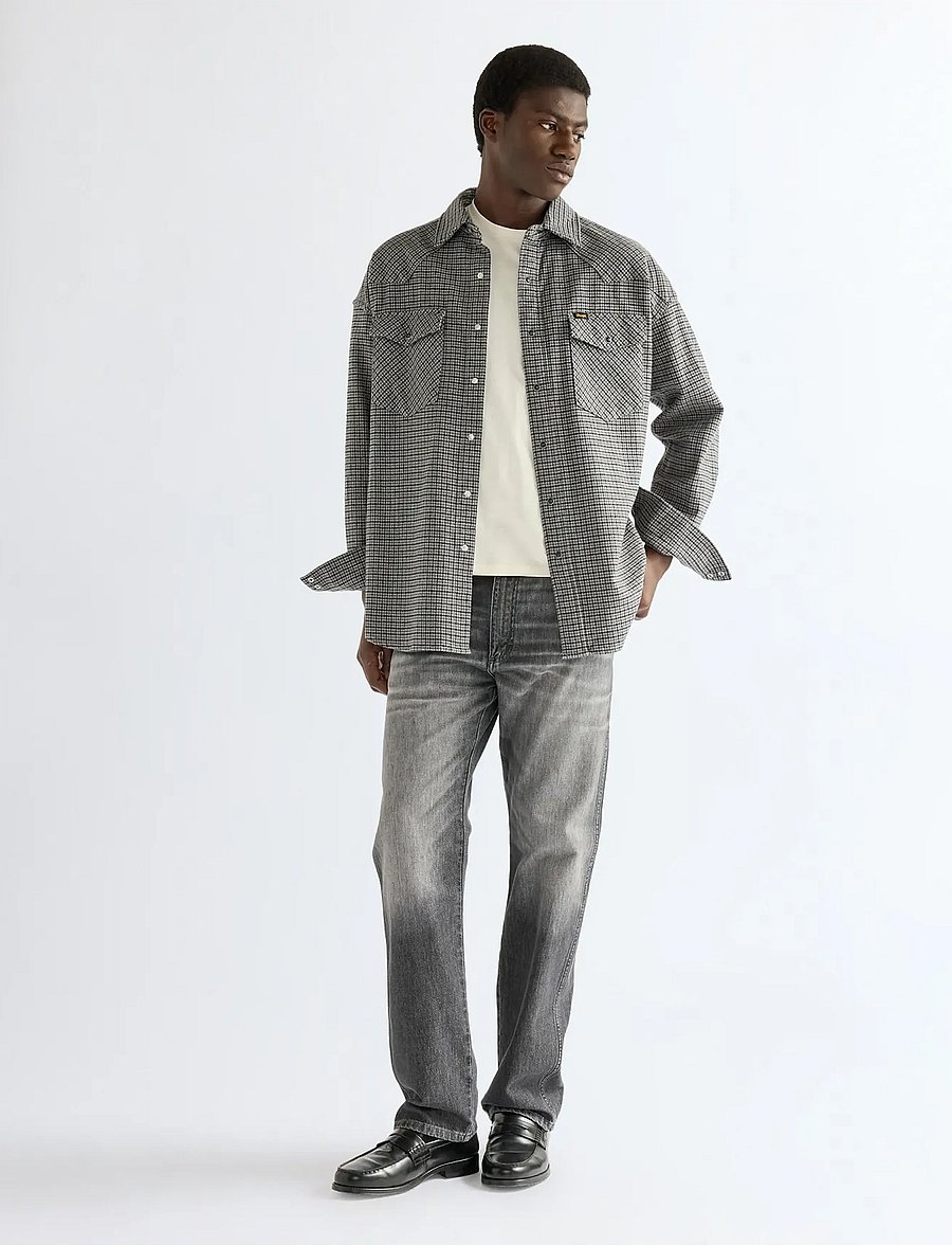 Wrangler - WESTERN SHIRT - black heather - 3