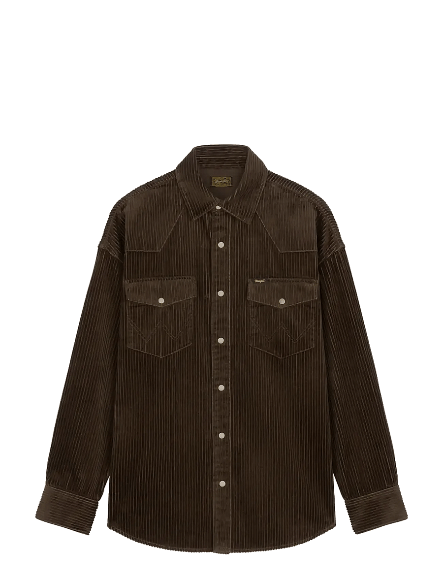 Wrangler - WESTERN SHIRT - mønstrede skjorter - coffee - 1
