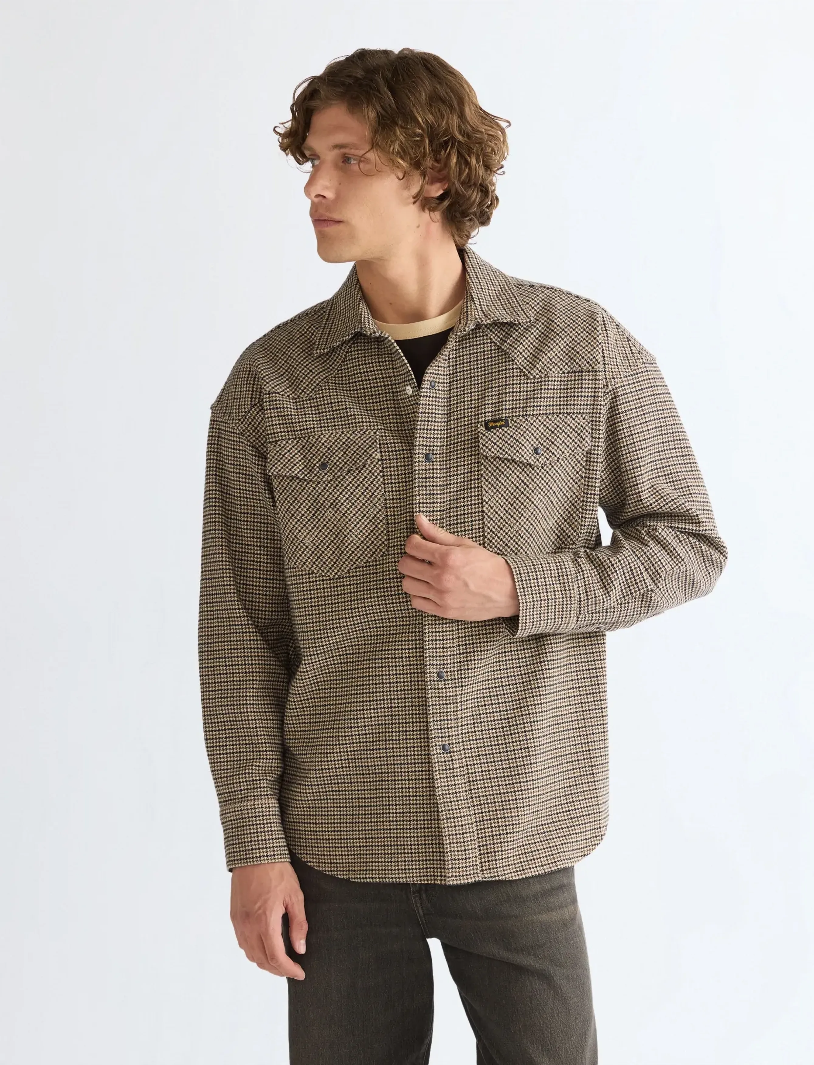 Wrangler WESTERN SHIRT - Wrangler - MOJAVE HEATHER / beige