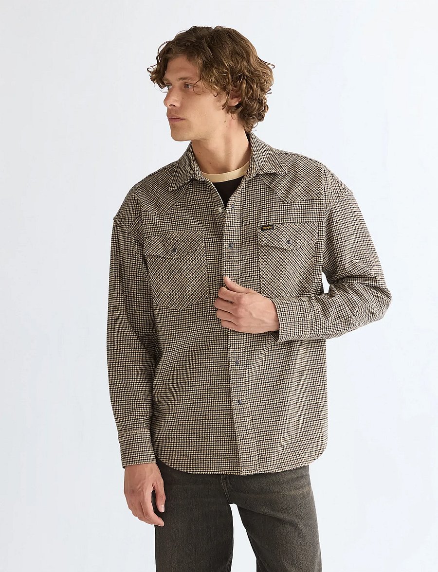 Wrangler - WESTERN SHIRT - ternede skjorter - mojave heather - 0