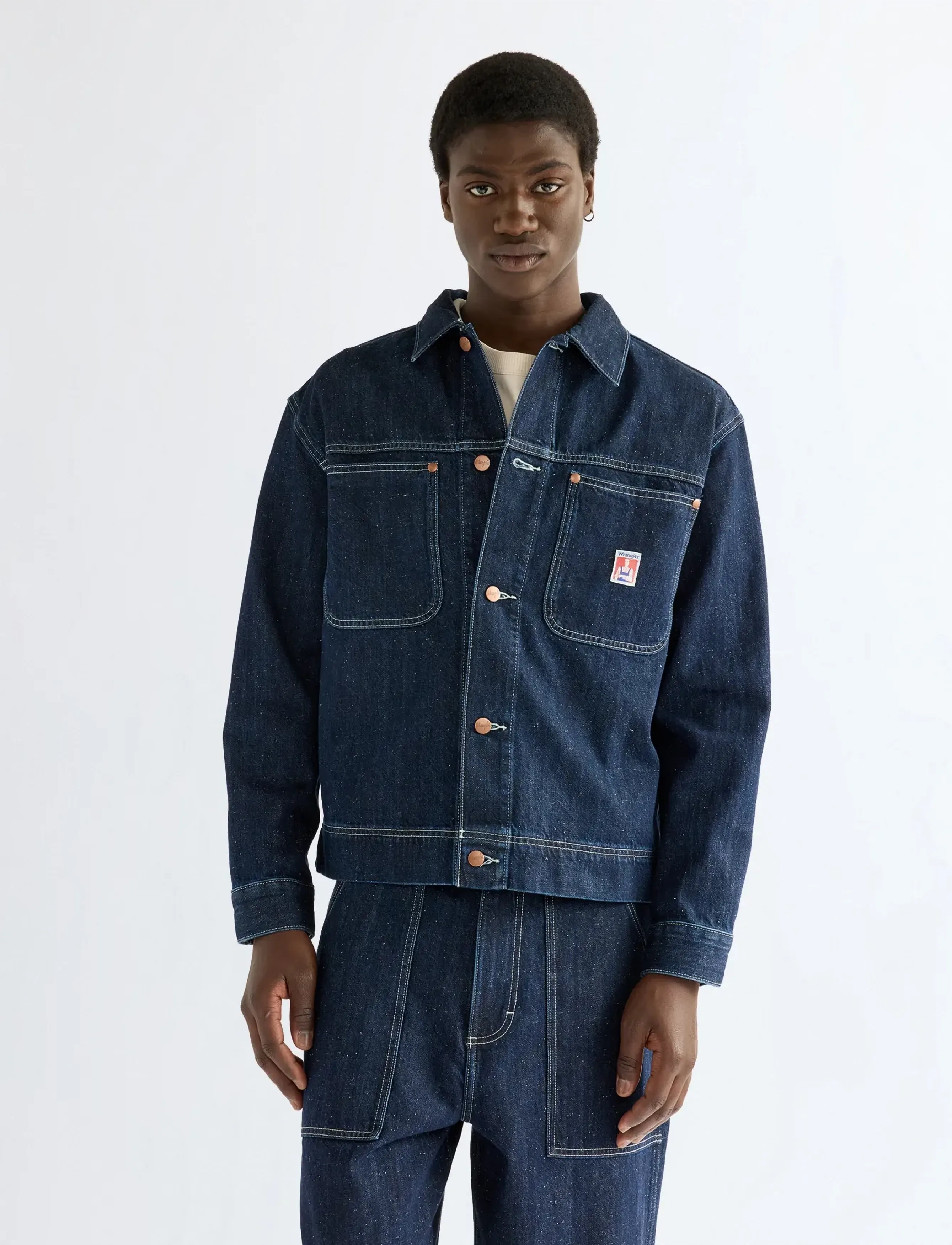 Wrangler LS OVERSHIRT - Jacken & Mäntel - INDIGO NEP / navy