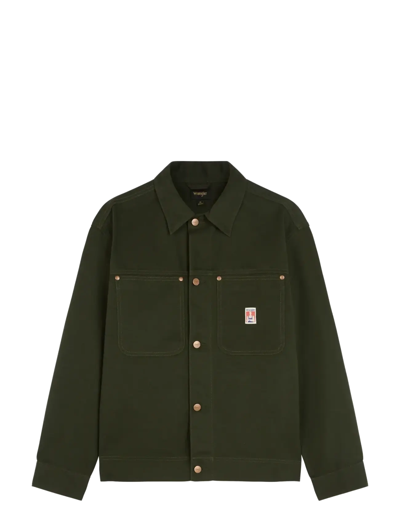 Wrangler - LS OVERSHIRT - voodrita teksatagid - rosin - 1