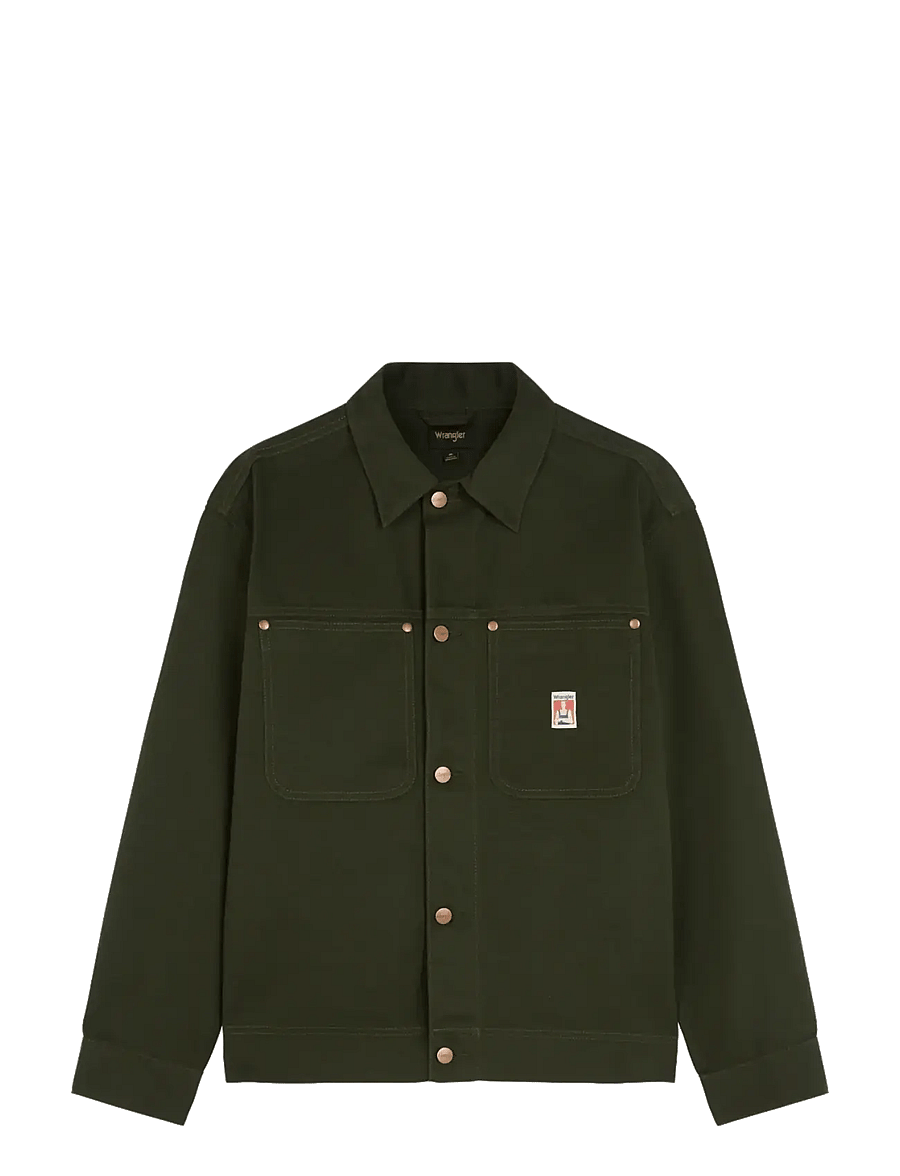 Wrangler - LS OVERSHIRT - voodrita teksatagid - rosin - 1