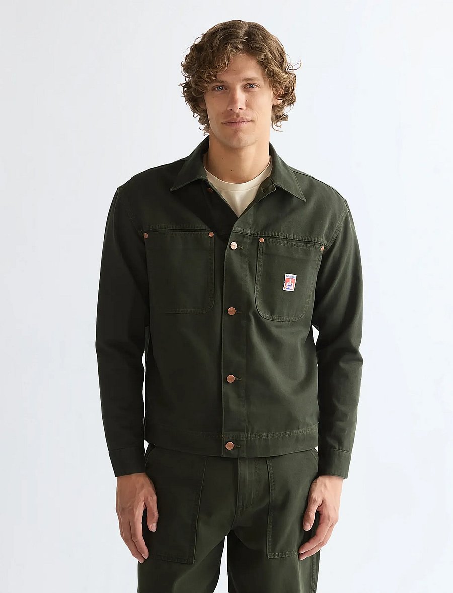 Wrangler - LS OVERSHIRT - voodrita teksatagid - rosin - 0