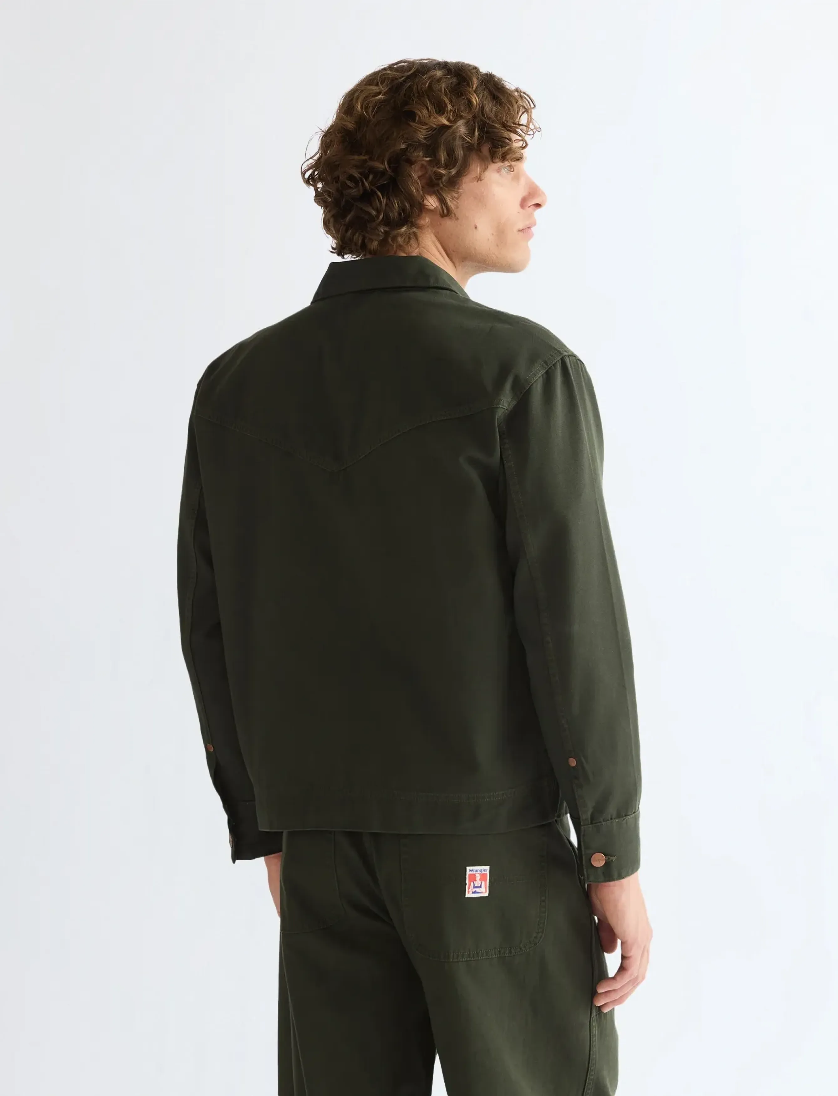 Wrangler - LS OVERSHIRT - voodrita teksatagid - rosin - 4