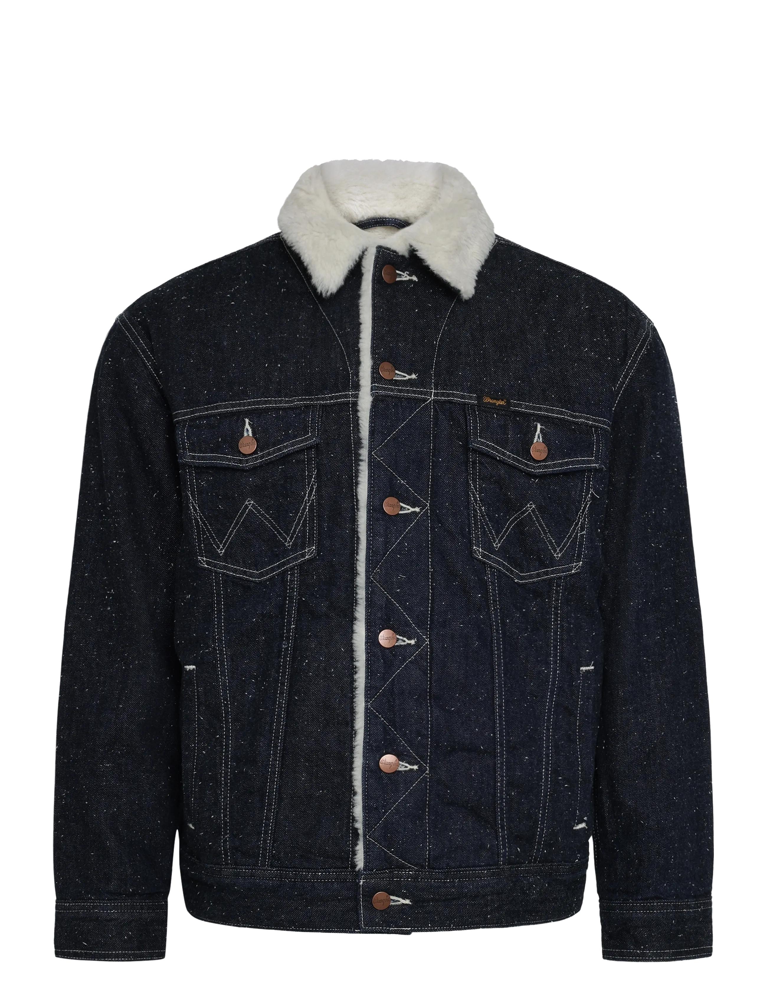 Wrangler - SHERPA ANTI FIT JACKET - vestes en jean doublées - night sky - 1