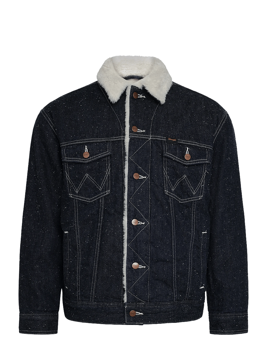 Wrangler - SHERPA ANTI FIT JACKET - vestes en jean doublées - night sky - 1