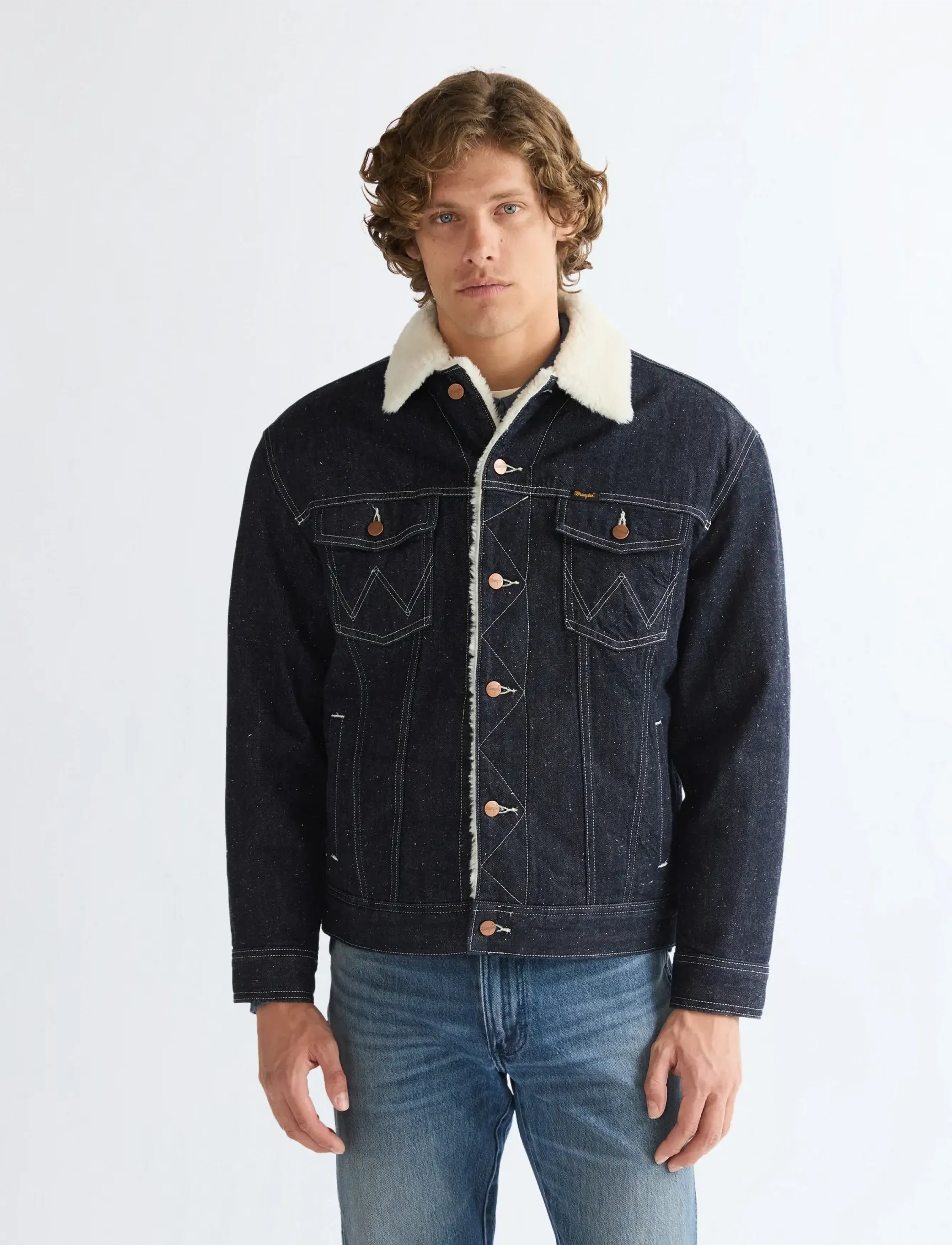 Wrangler SHERPA ANTI FIT JACKET - Jacken & Mäntel - NIGHT SKY / navy