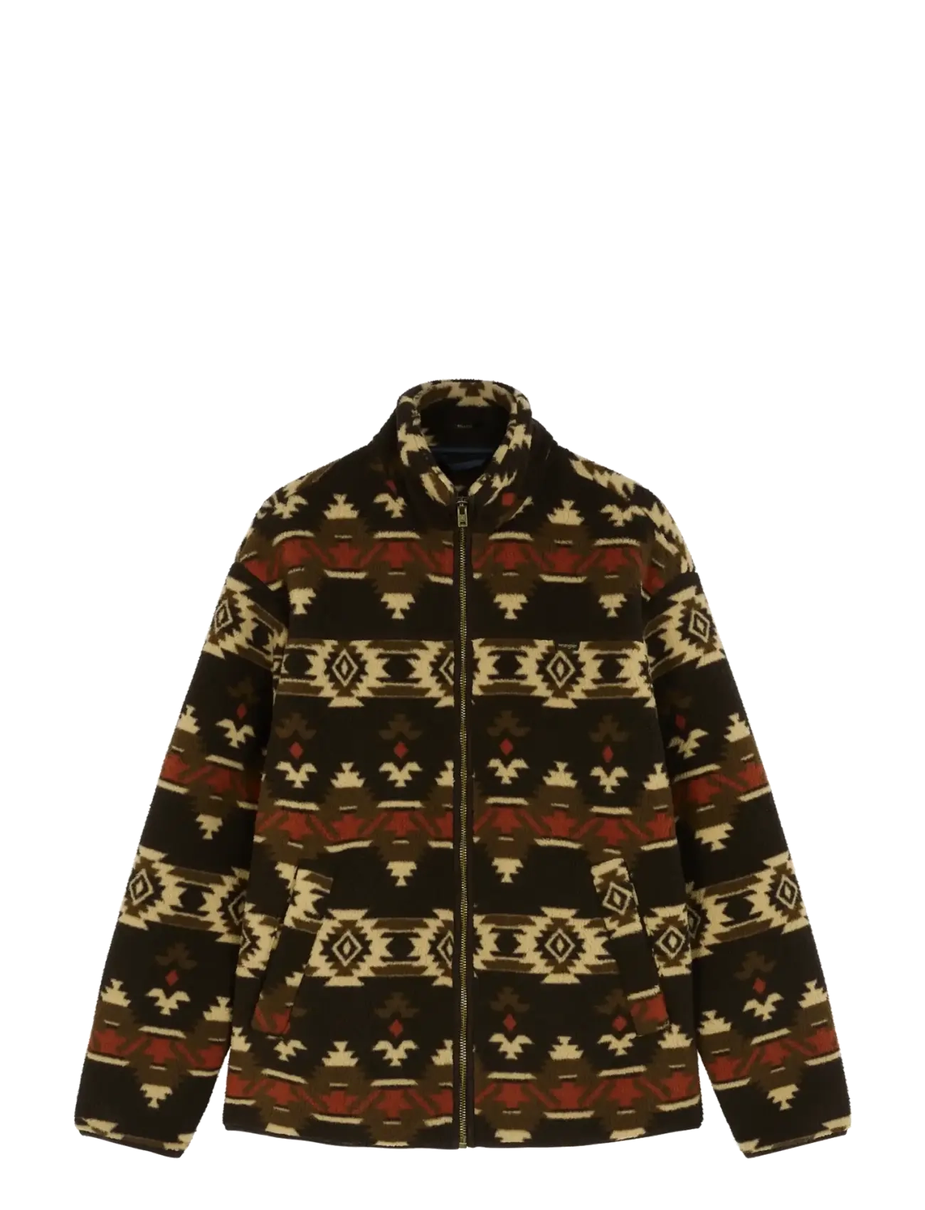 Wrangler SHERPA FLEECE JACKET - Kleidung - AZTEC CHOCOLATE TORTE / brown