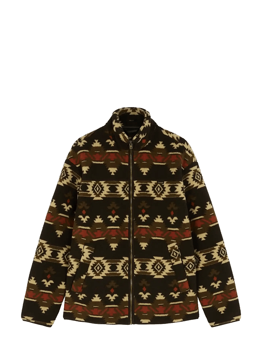 Wrangler - SHERPA FLEECE JACKET - dunjackor - aztec chocolate torte - 0