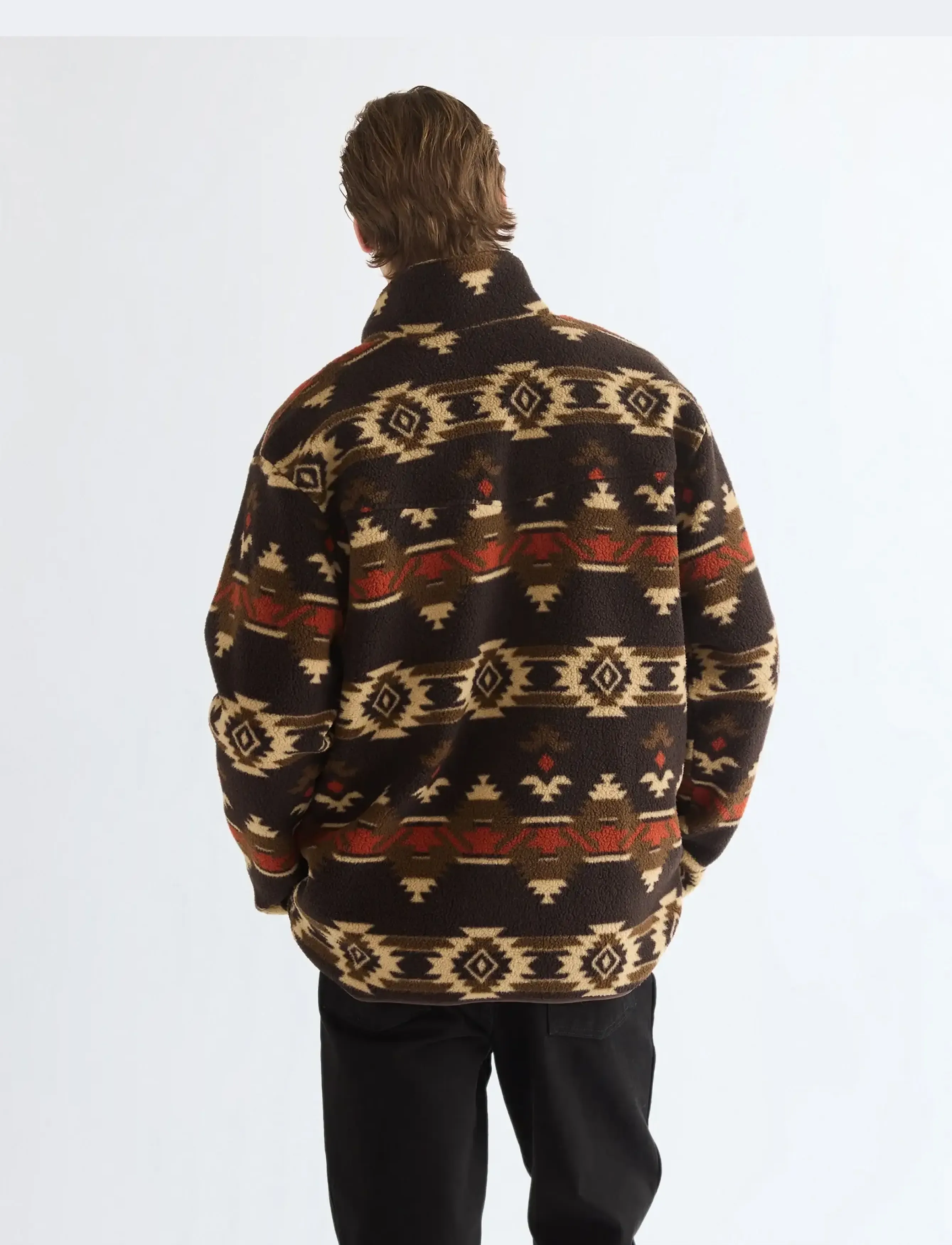 Wrangler - SHERPA FLEECE JACKET - aztec chocolate torte - 3