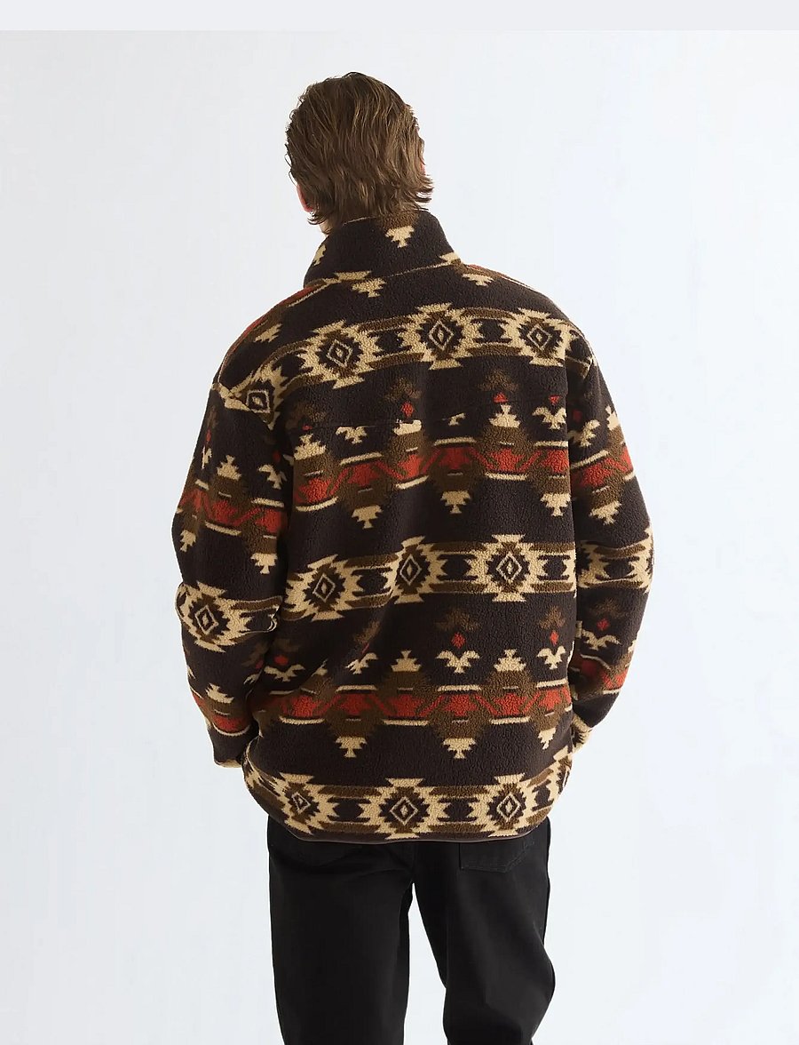 Wrangler - SHERPA FLEECE JACKET - dunjackor - aztec chocolate torte - 3