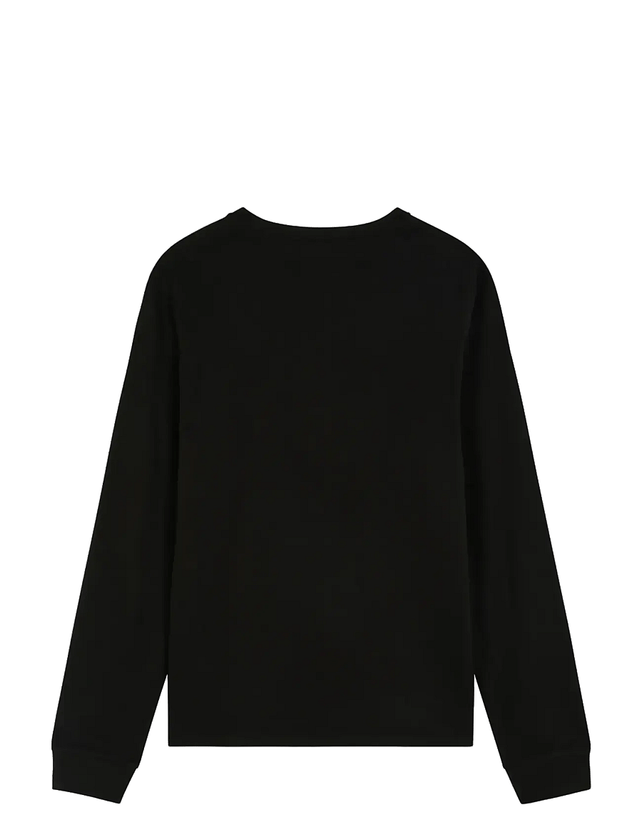 Wrangler - LS TEE - långärmade t-shirts - black beauty - 2