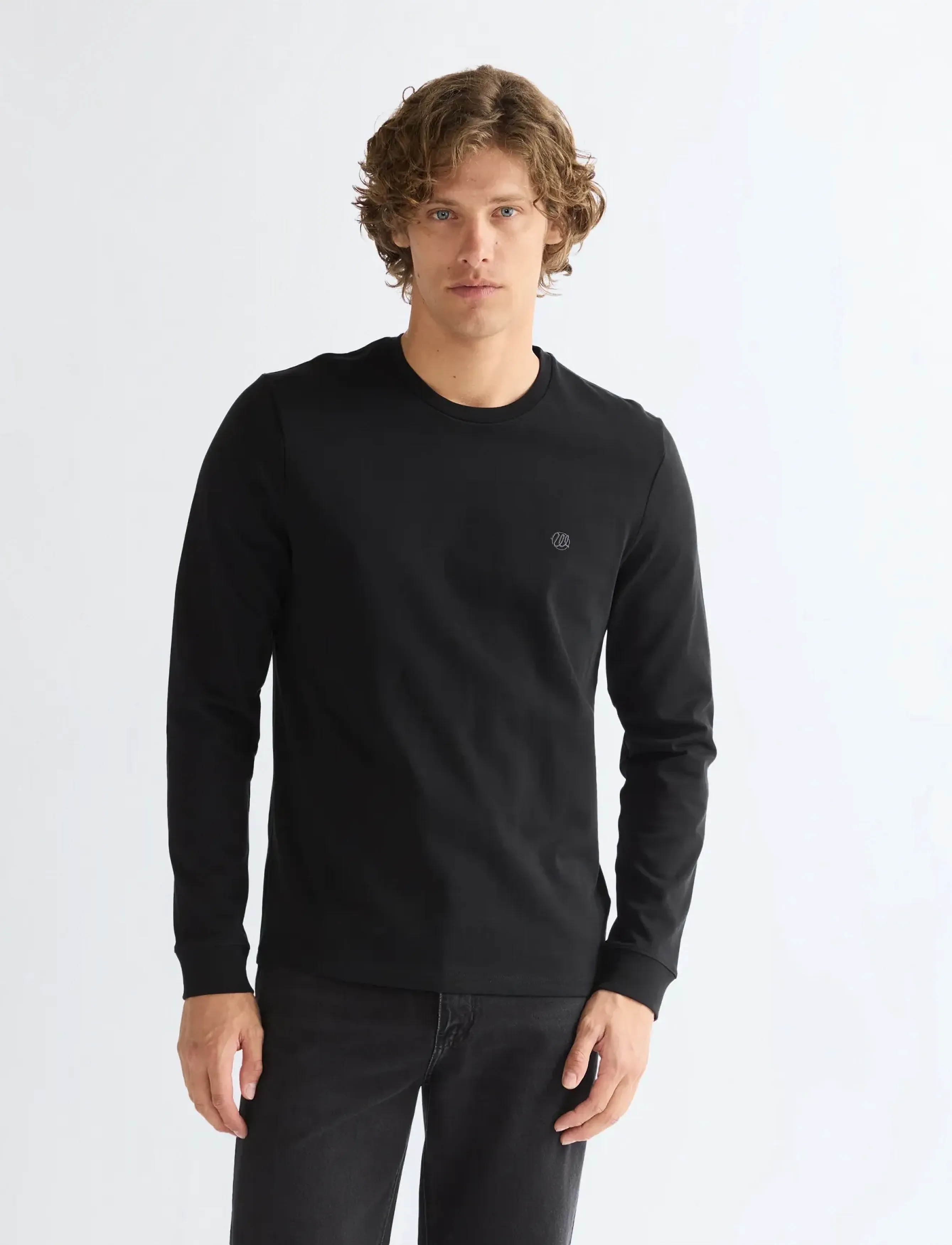Wrangler LS TEE - Visa allt - BLACK BEAUTY / black