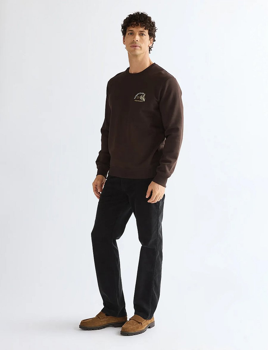 Wrangler - SMALL GRAPHIC CREW - kollektioner - chocolate torte - 3