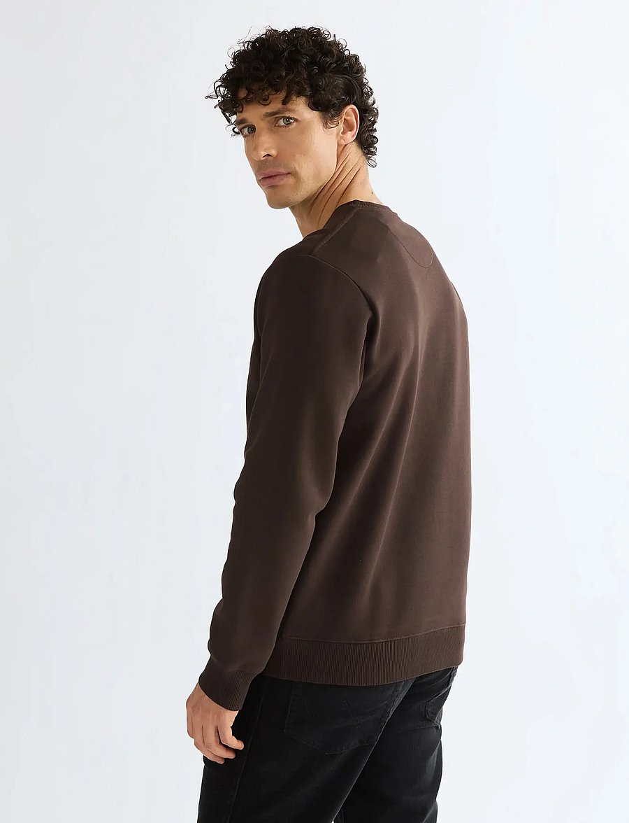 Wrangler - SMALL GRAPHIC CREW - kollektioner - chocolate torte - 4