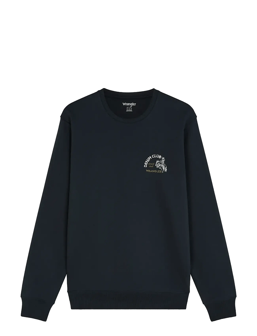 Wrangler - SMALL GRAPHIC CREW - kollektioner - dark sapphire - 1
