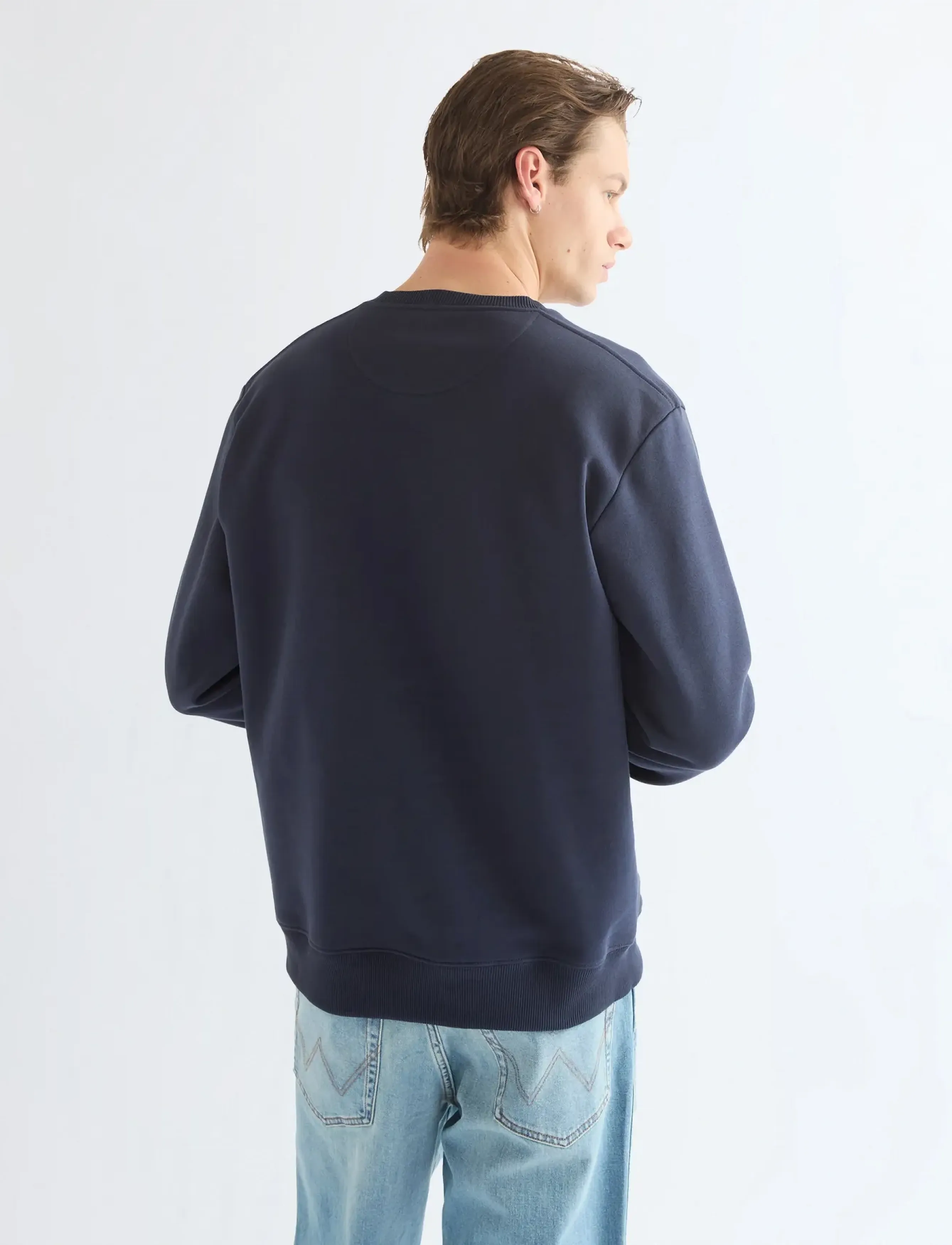 Wrangler - SMALL GRAPHIC CREW - kollektioner - dark sapphire - 4