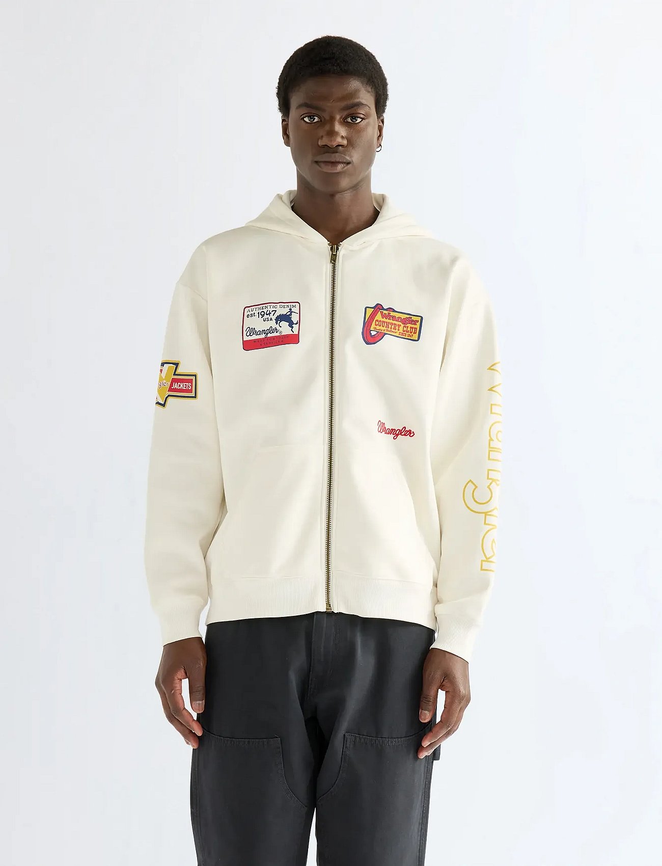 GRAPHIC ZIP HOODIE - BRIGHT