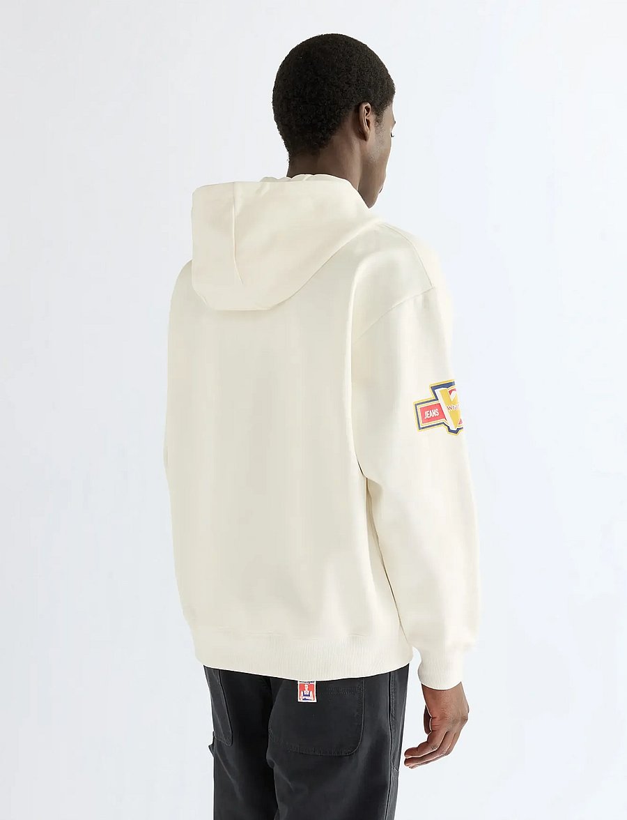 Wrangler - GRAPHIC ZIP HOODIE - jakker - bright white - 3