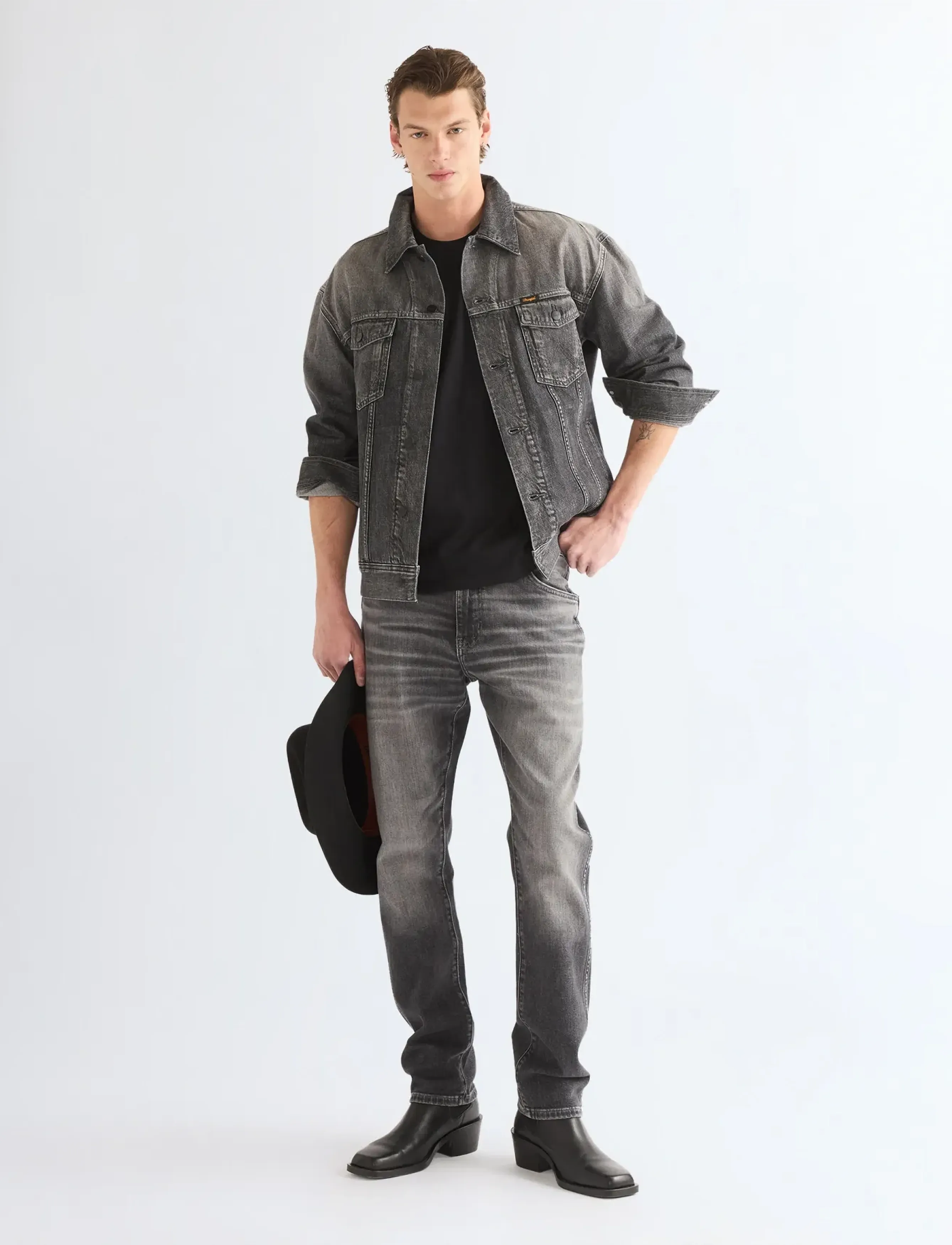 Wrangler - REDFORD - schmal zulaufende jeans - smoky granite - 3