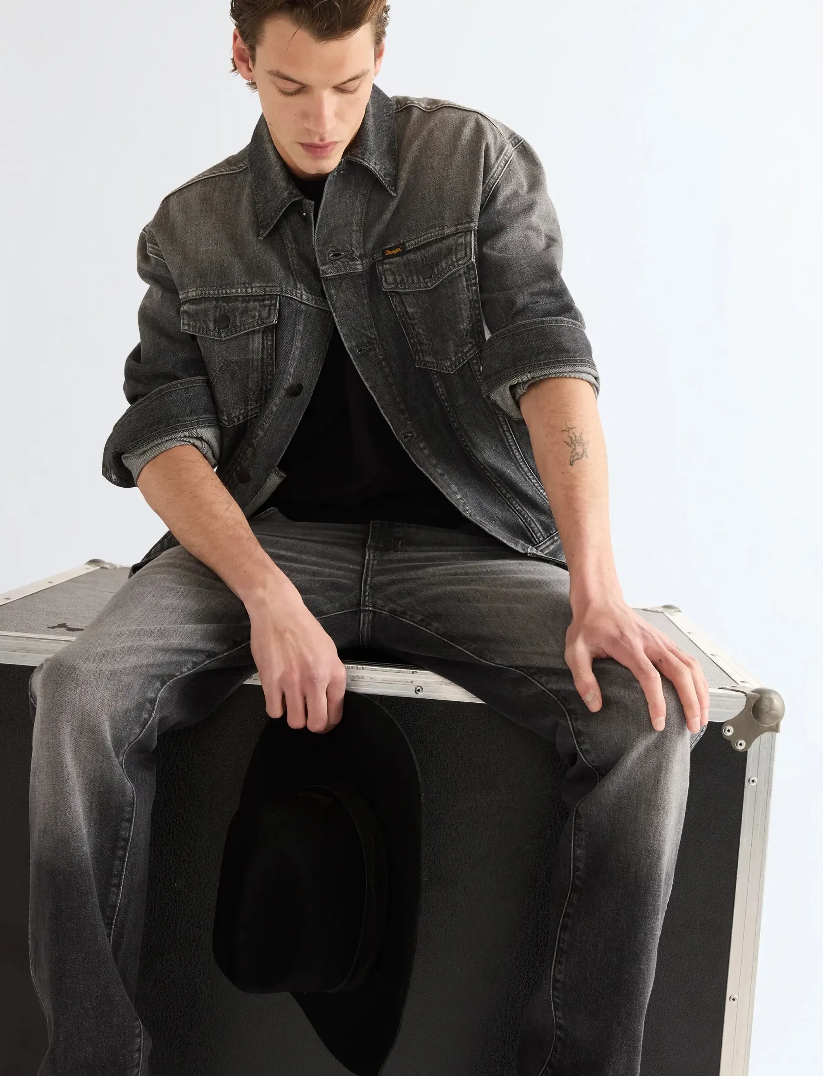 Wrangler REDFORD - Tänavastiil - SMOKY GRANITE / grey
