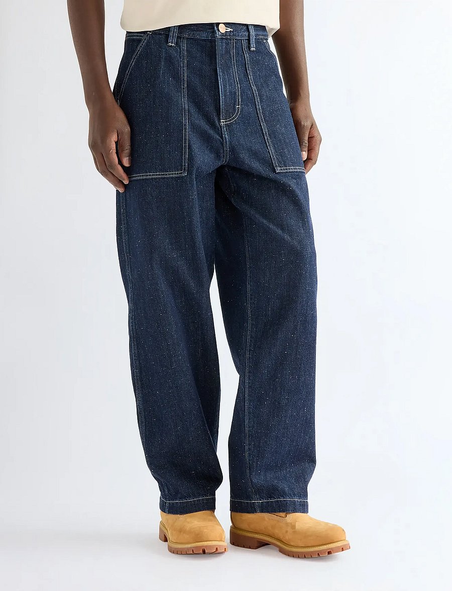 Wrangler - WORK PANT - loose jeans - indigo nep - 0