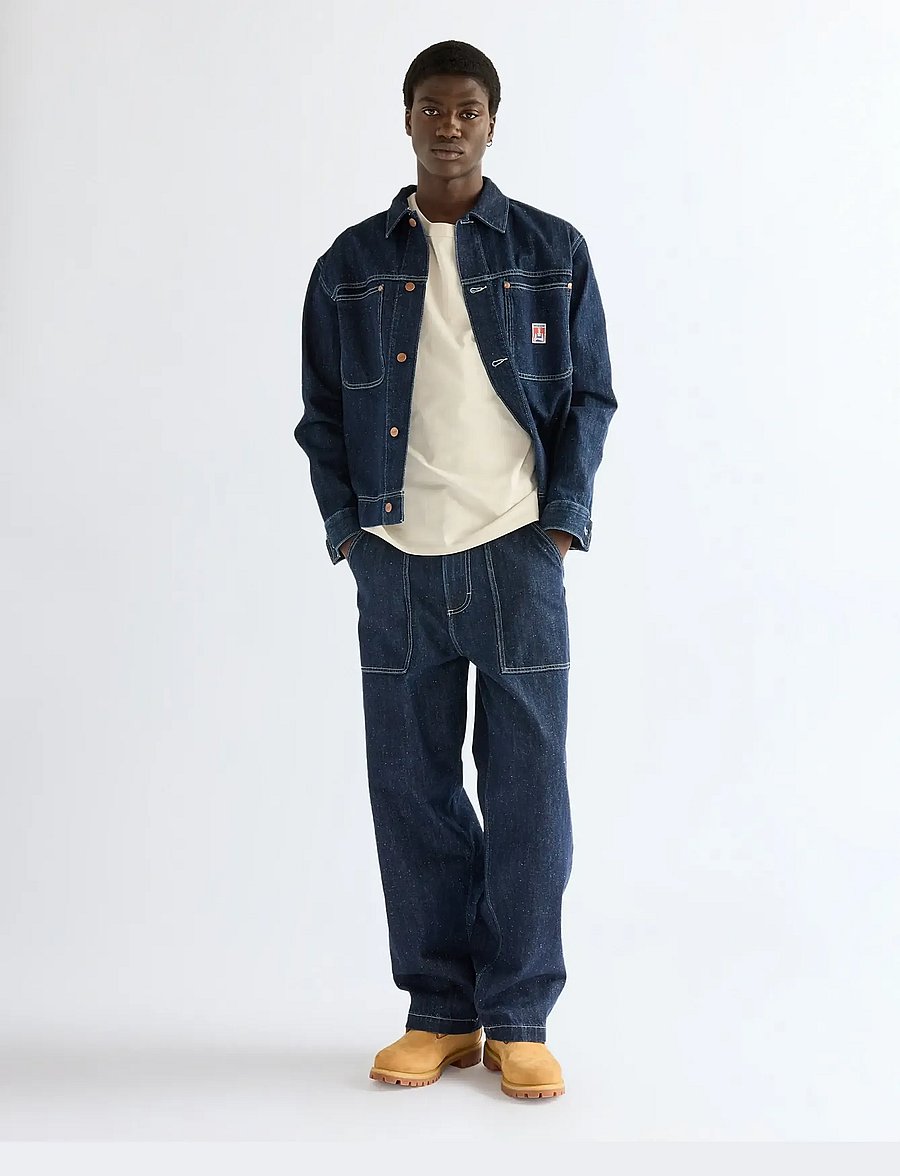 Wrangler - WORK PANT - loose jeans - indigo nep - 3