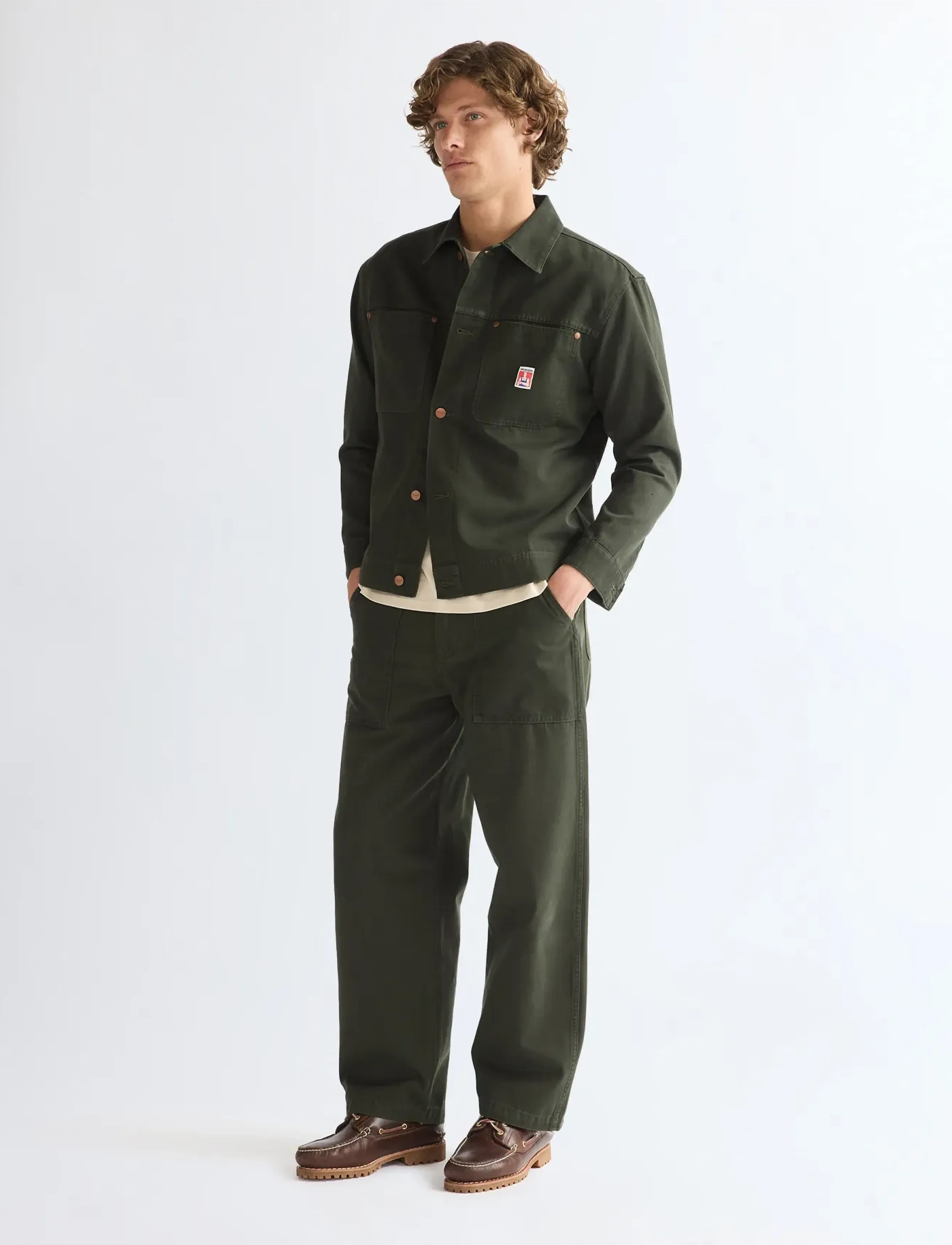 Wrangler - WORK PANT - loose jeans - rosin - 3