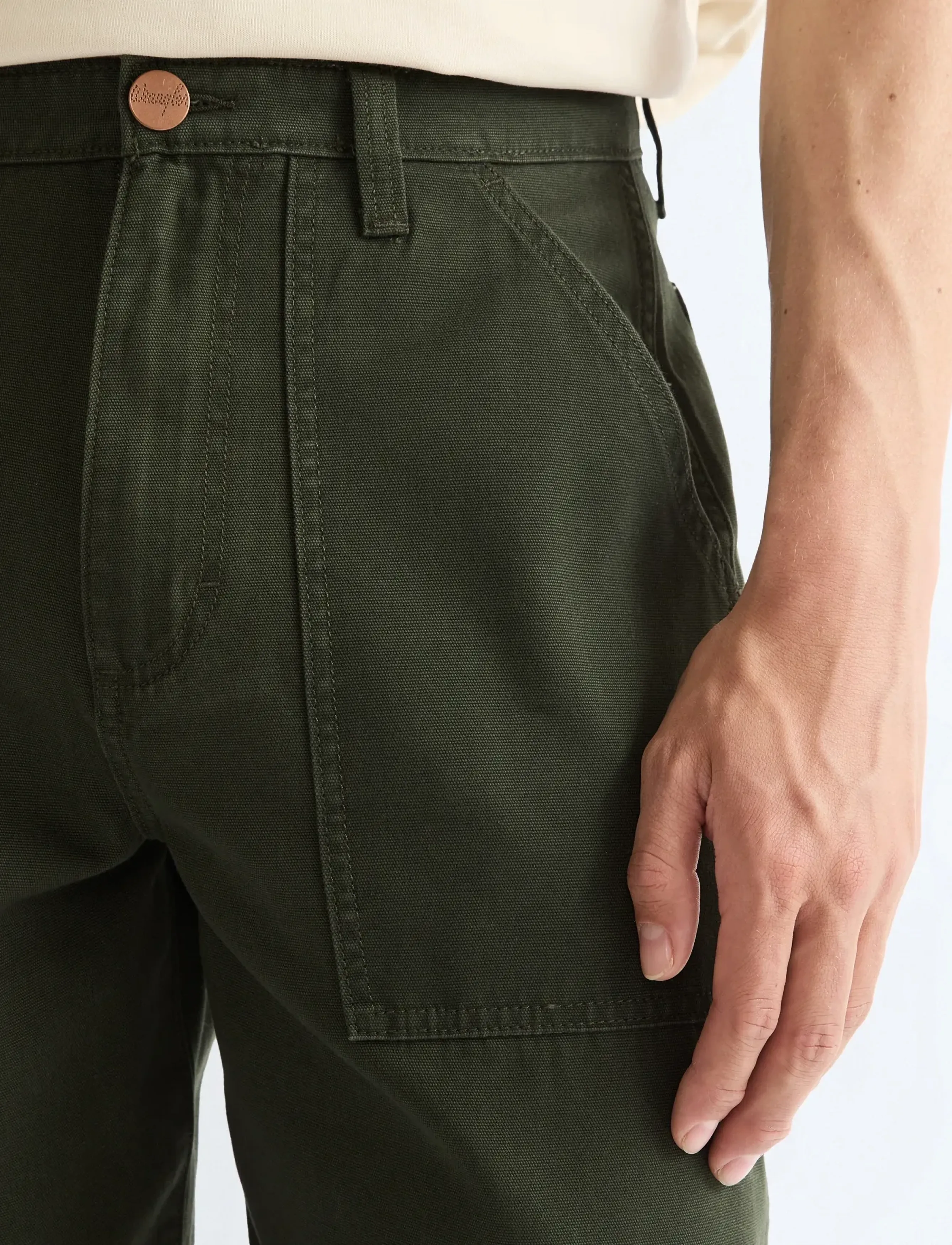 Wrangler - WORK PANT - loose jeans - rosin - 5