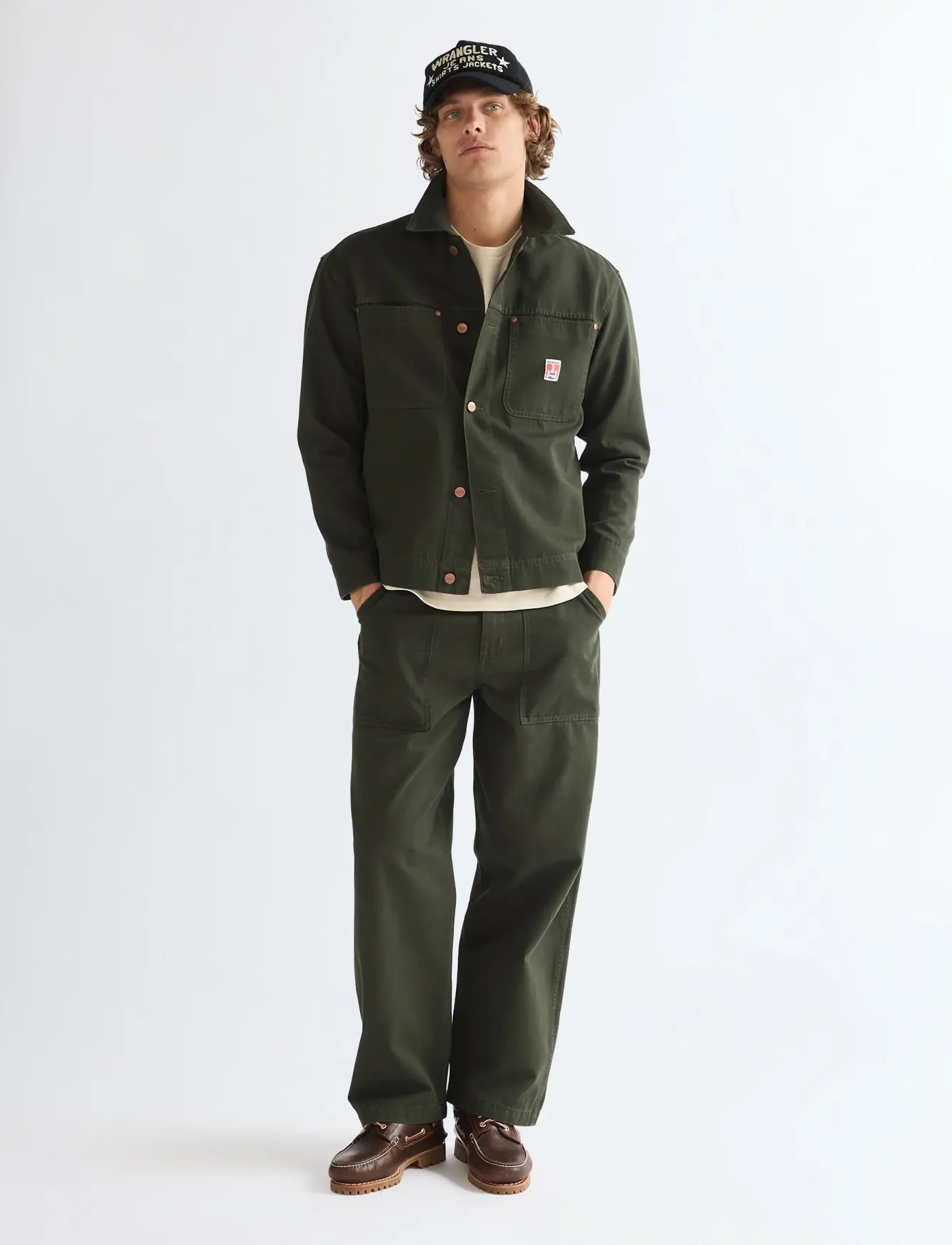 Wrangler WORK PANT - Tänavastiil - ROSIN / khaki/green