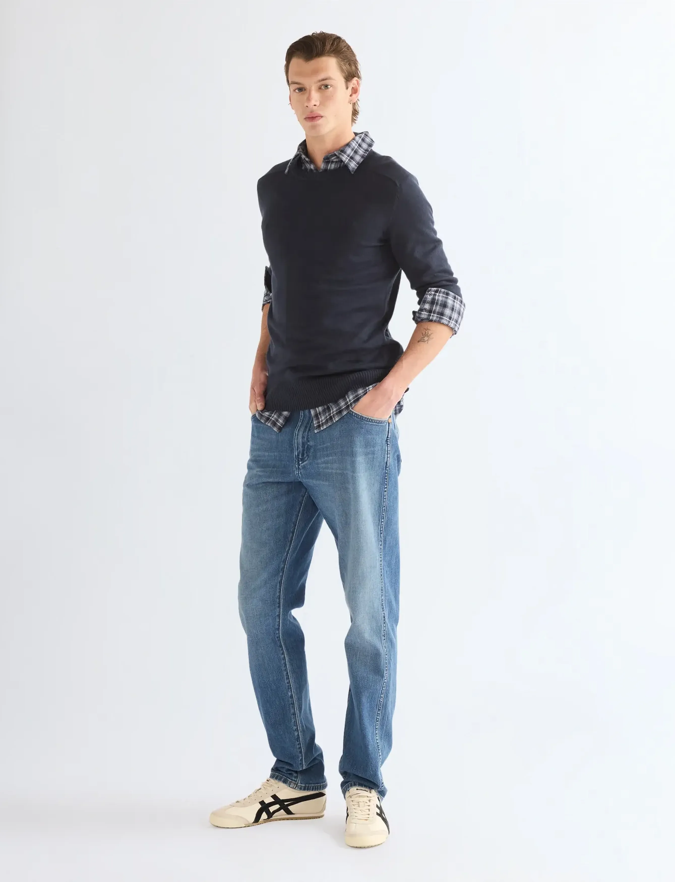 Wrangler - CREW NECK KNIT - dark sapphire - 3