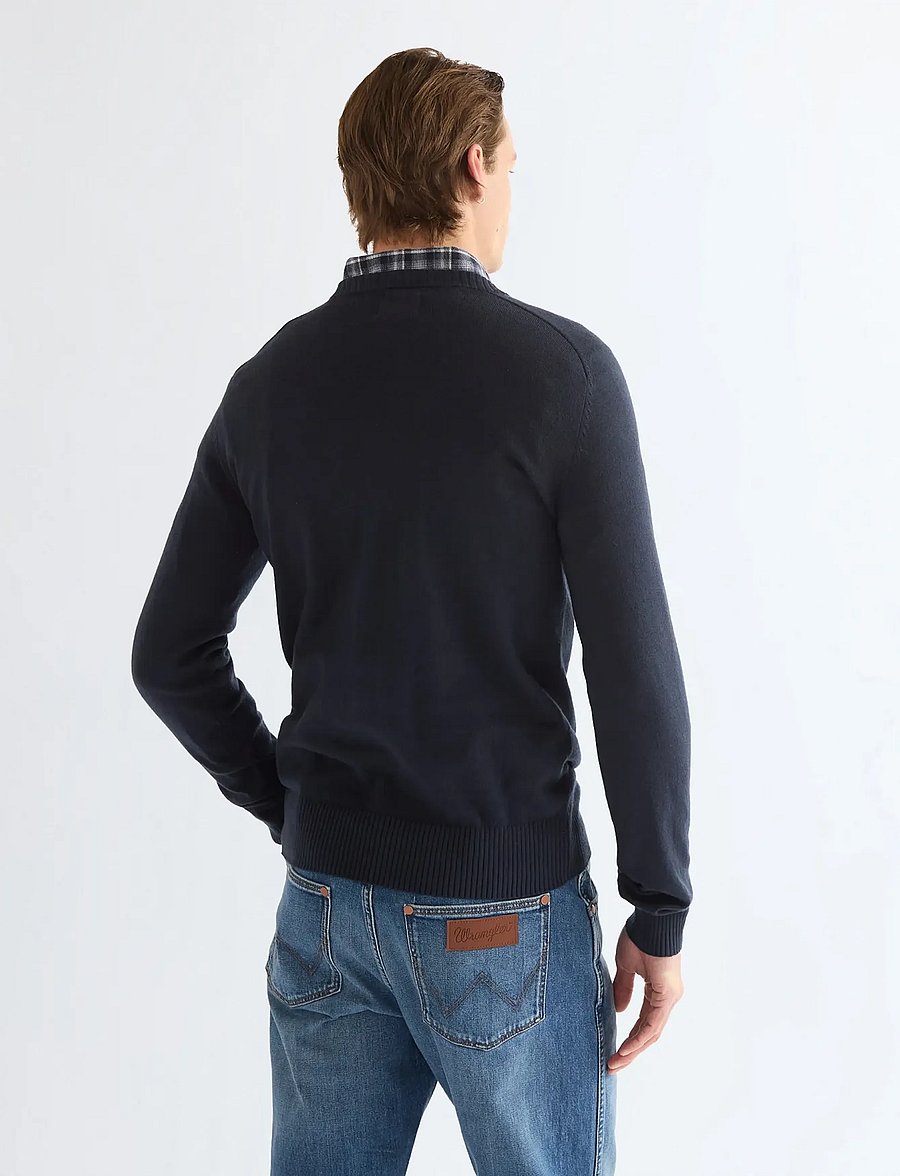 Wrangler - CREW NECK KNIT - rundhals - dark sapphire - 4