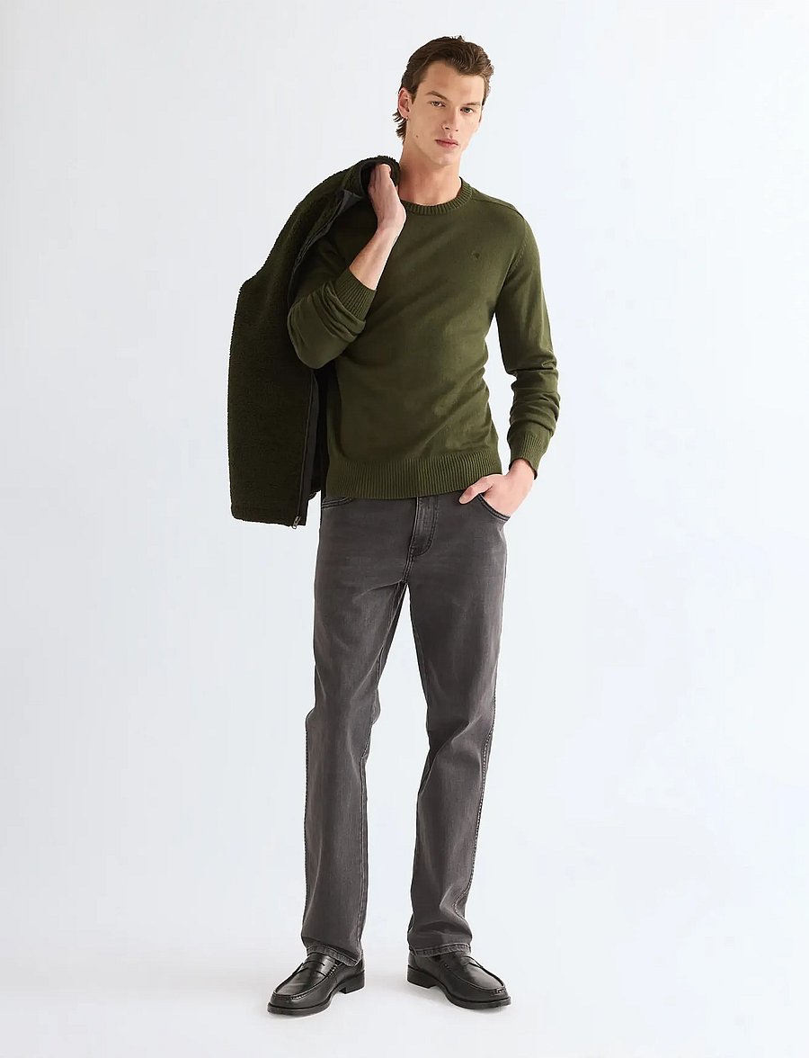 Wrangler - CREW NECK KNIT - rundhals - kombu green - 3