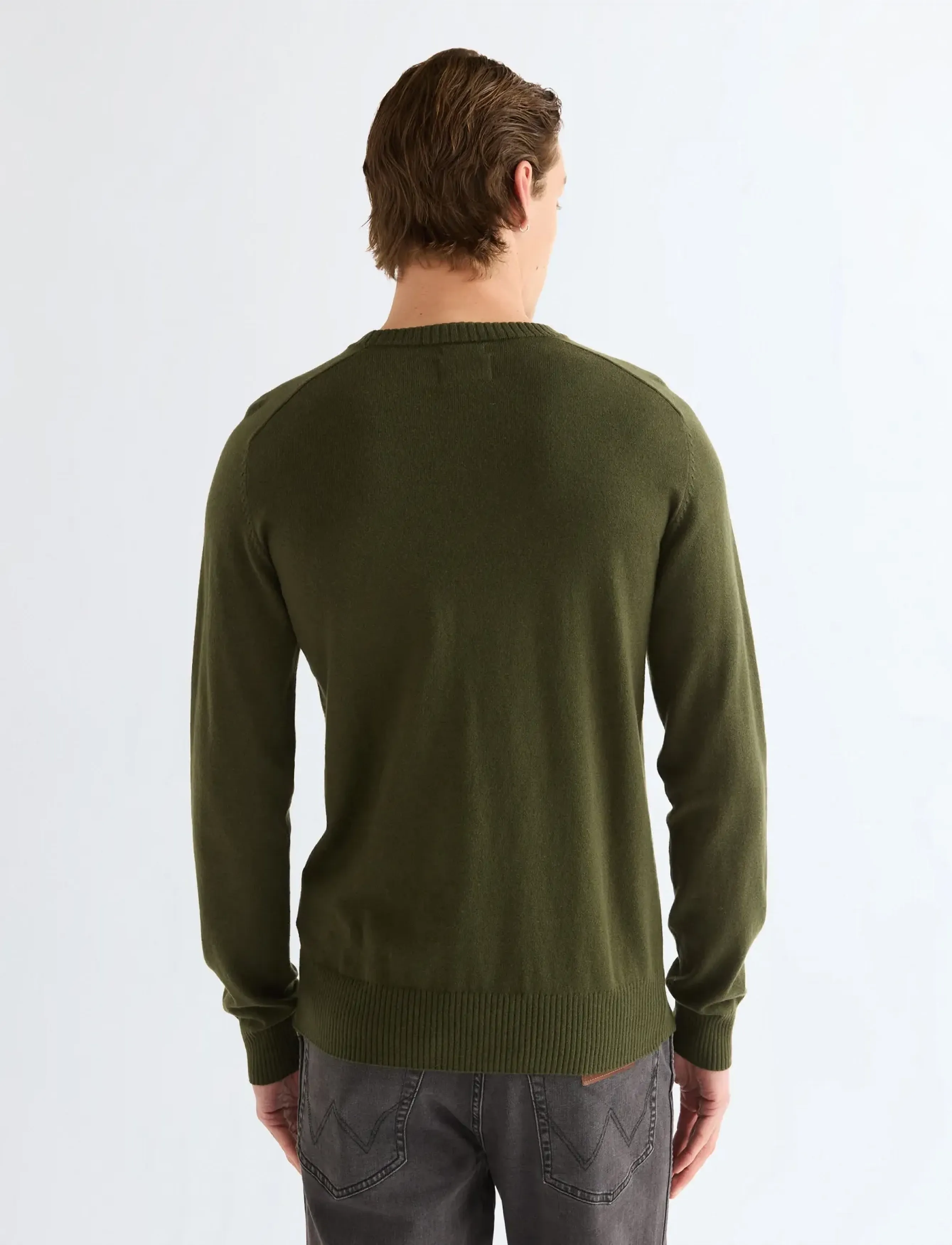 Wrangler - CREW NECK KNIT - rundhals - kombu green - 4