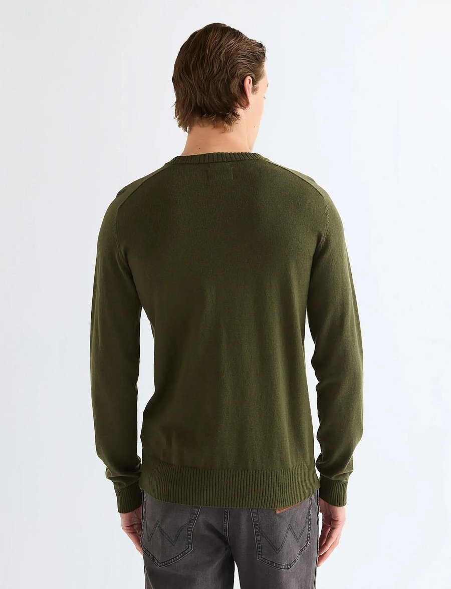 Wrangler - CREW NECK KNIT - rundhals - kombu green - 4