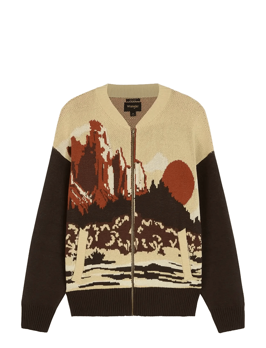 Wrangler - FULL ZIP CARDIGAN - strickjacken - desert scenic - 1