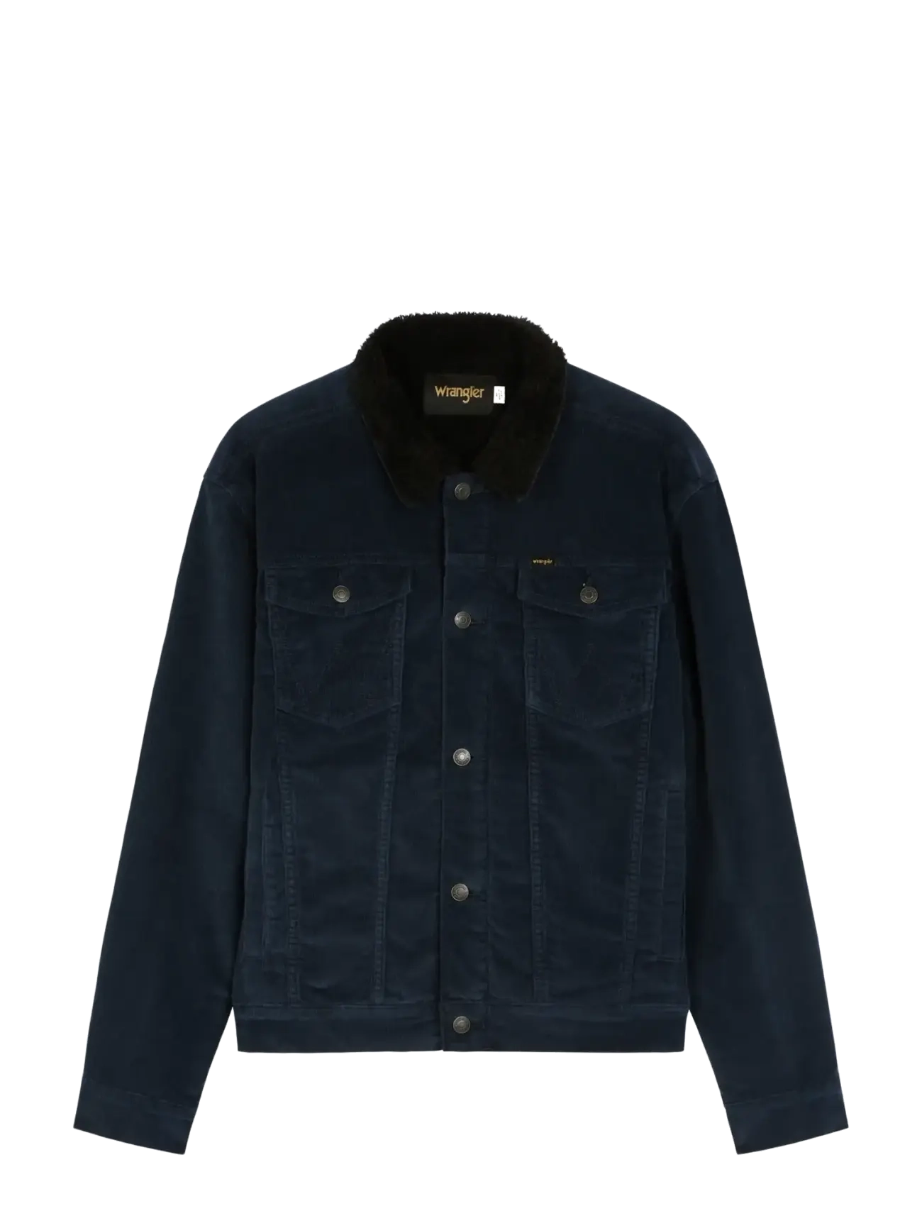 WRANGLER Sherpa Kordsamt Jacke Navy - S - Herren