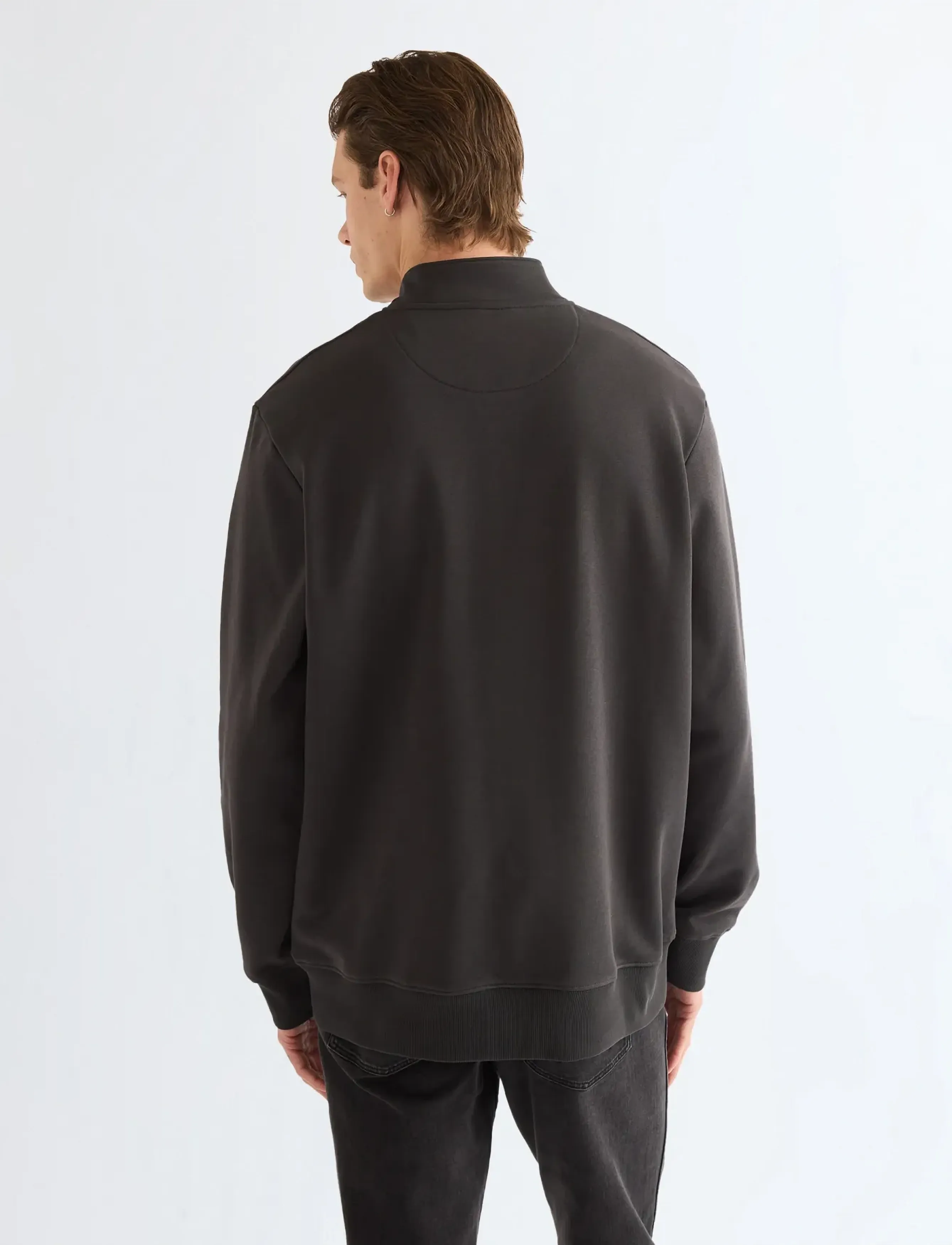 Wrangler - FUNNEL NECK ZIP - faded black - 4