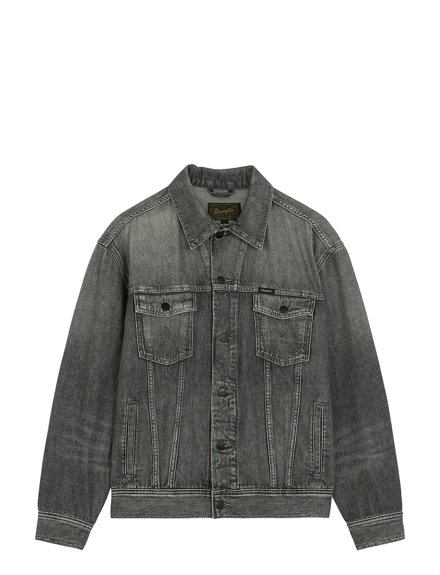 Wrangler - ANTI FIT TRUCKER JACKET - uforede denimjakker - smoky granite - 1